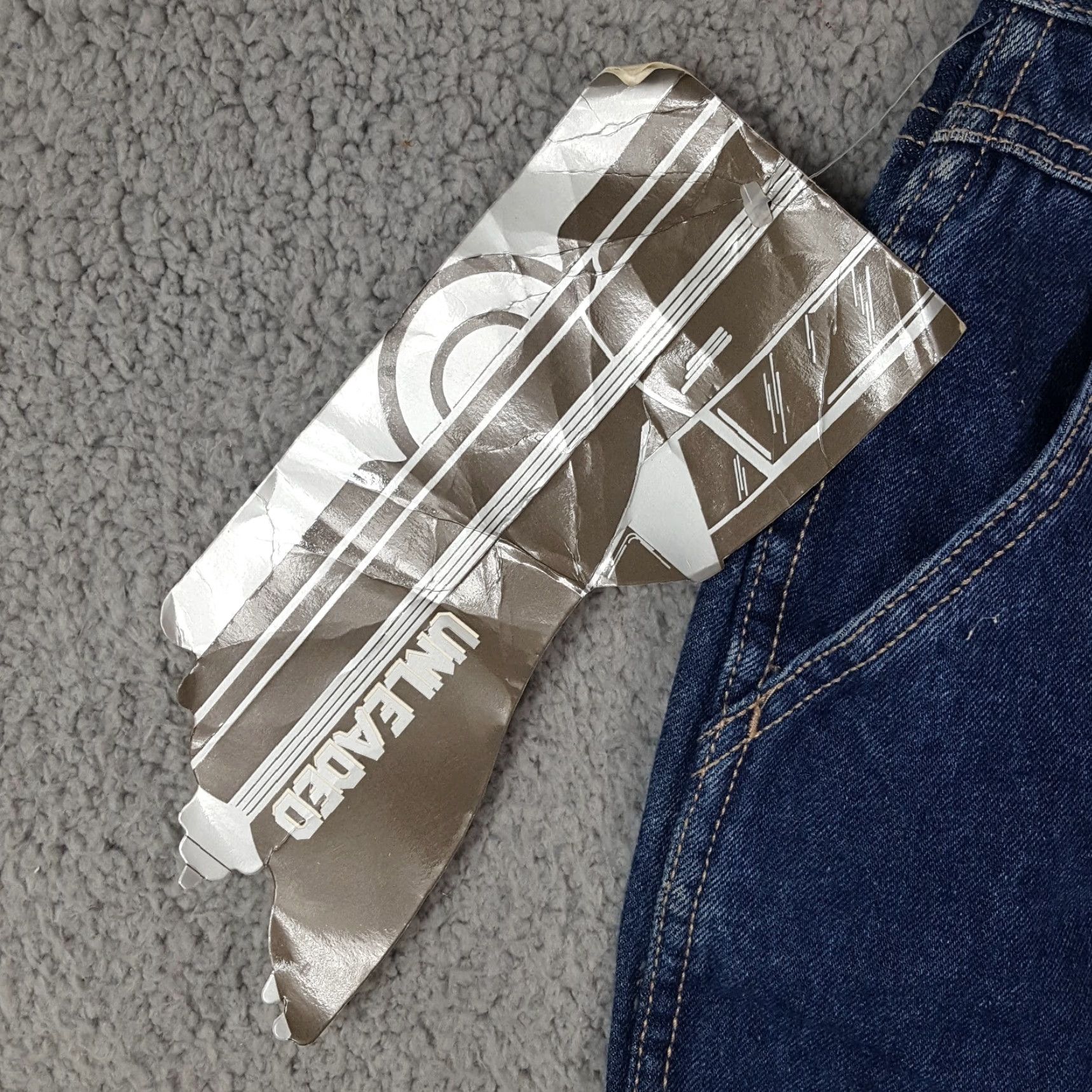 Vintage VINTAGE Unleaded 80s High Waist Denim Mini Skirt Women's Sz 7 Blue Biker Retro Size 28" / US 6 / IT 42 - 4 Thumbnail