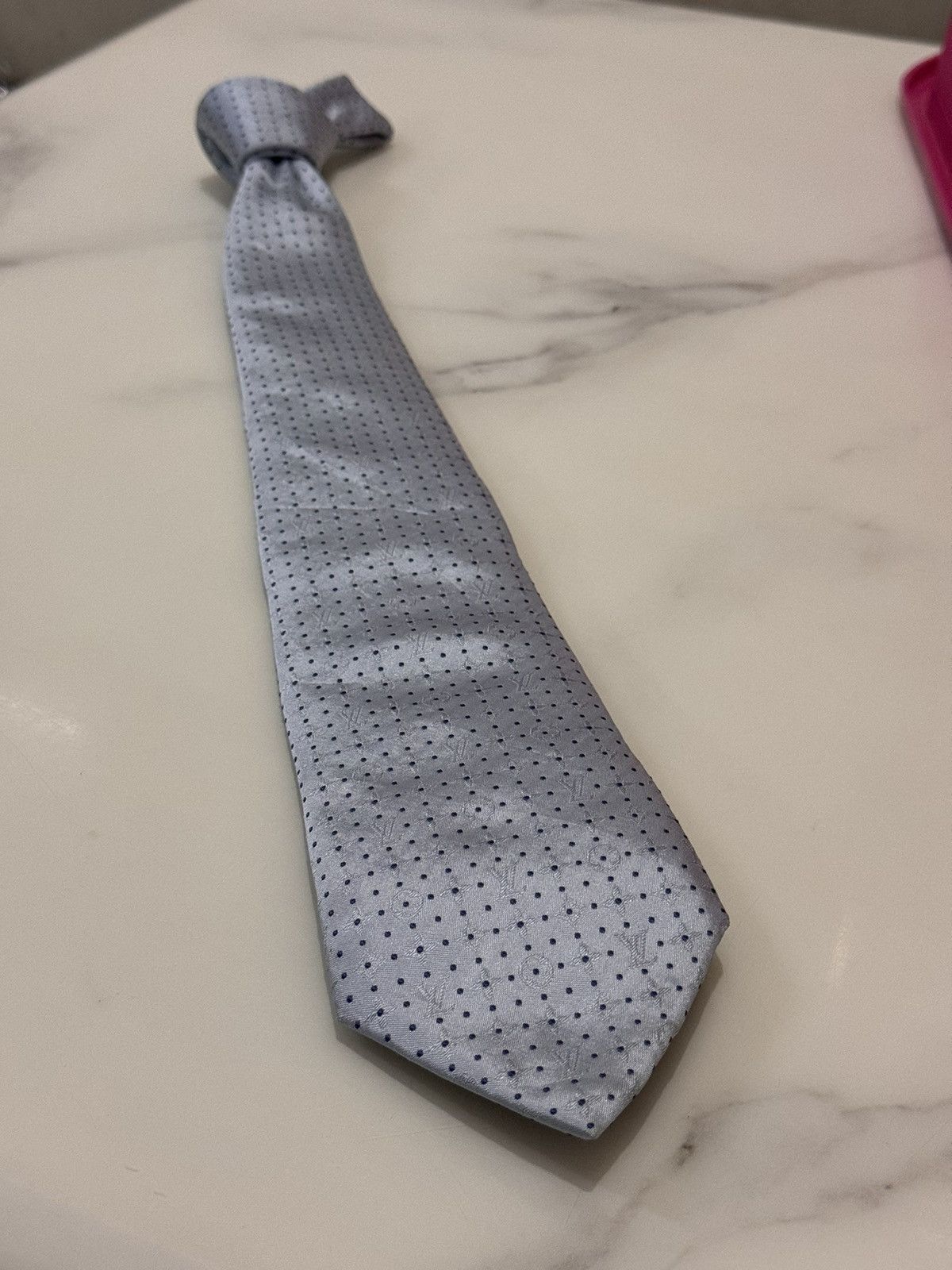 Louis Vuitton Louis Vuitton Neck Tie Spell Out Size ONE SIZE - 4 Thumbnail