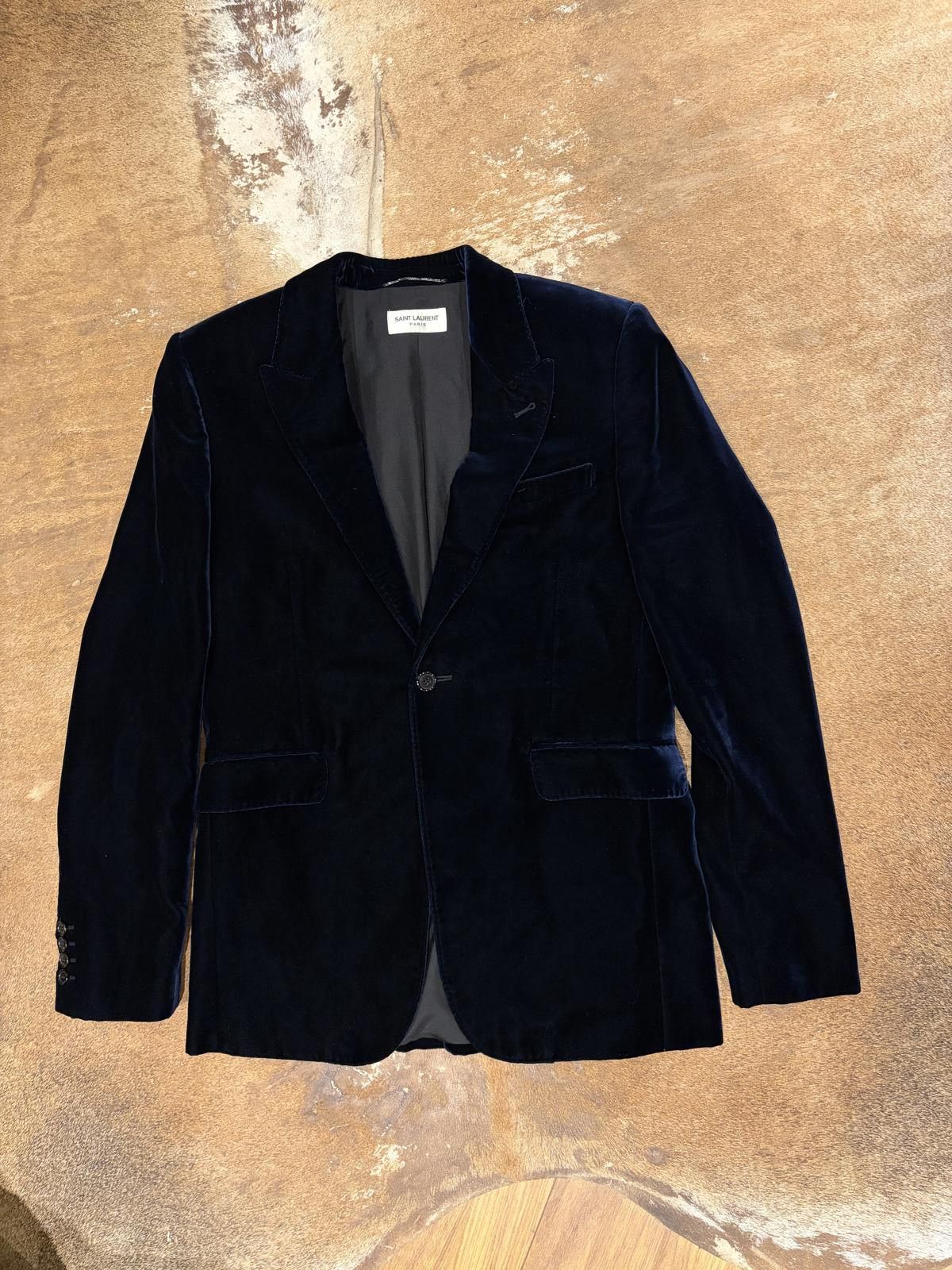Saint Laurent Paris Saint Laurent Velvet Blazer Size 36R - 1 Thumbnail
