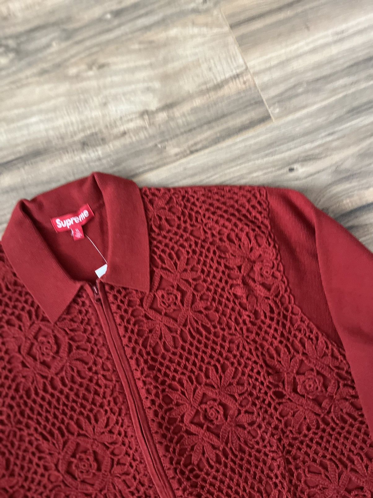 Supreme Supreme Crochet Zip Up Cardigan Size US XL / EU 56 / 4 - 9 Thumbnail