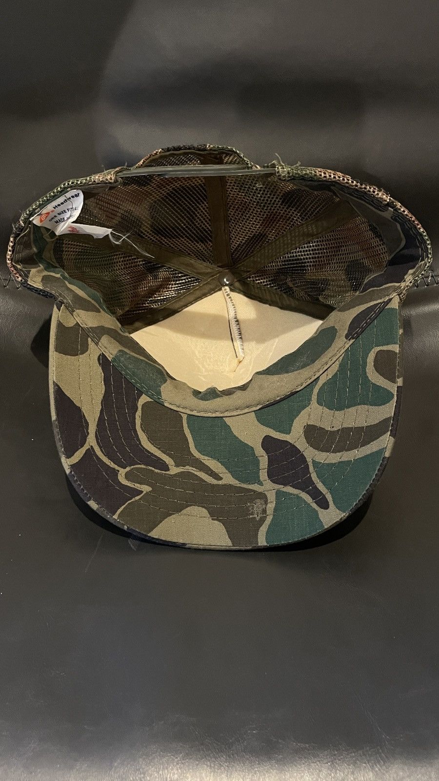 Vintage Vintage Desert Storm Camo Trucker Hat classic 90s Military Size ONE SIZE - 4 Thumbnail