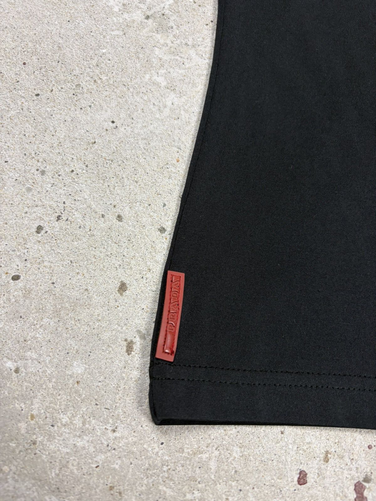 Prada 2000s Prada Sport Full Zip Black Polo Tee Red Tab Size M / US 6-8 / IT 42-44 - 11 Thumbnail