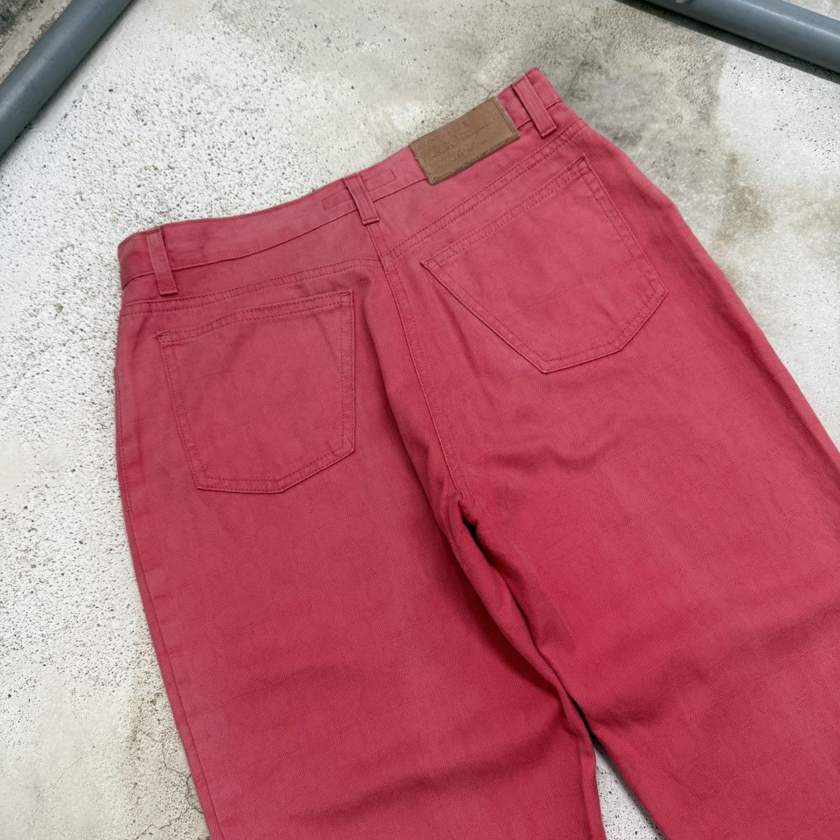Salvatore Ferragamo Vintage Salvatore Ferragamo Faded Monogram Denim Pants Size US 29 - 9 Thumbnail