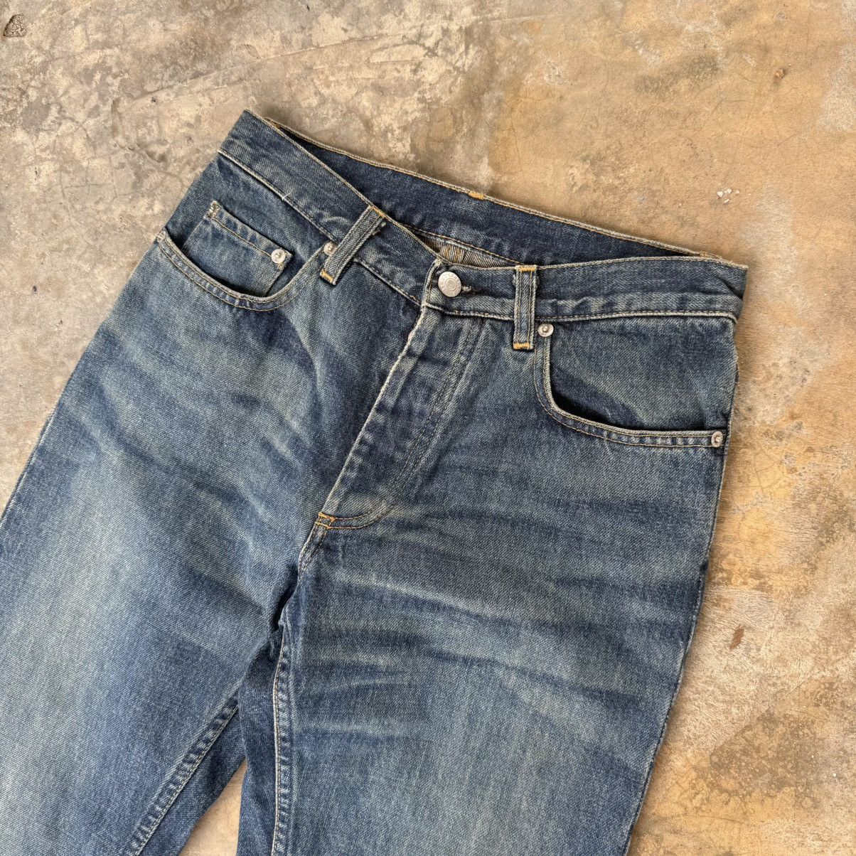 Helmut Lang Vintage Helmut Lang Relaxed Cut Dark Denim Size US 27 - 5 Thumbnail