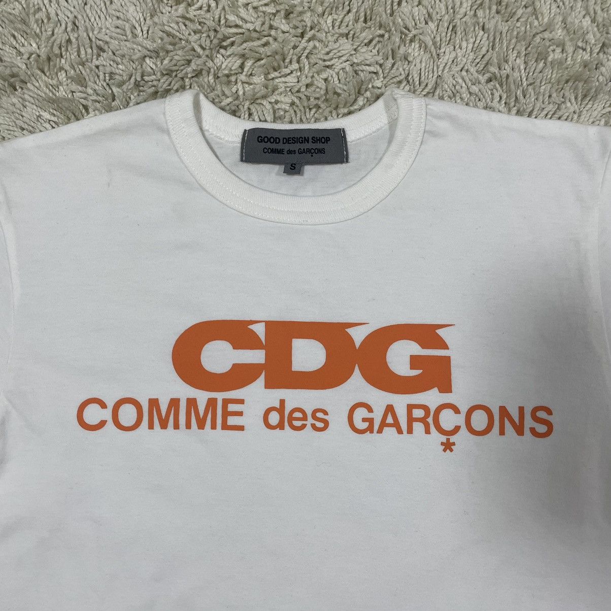 CDG by Comme des Garcons CDG T shirts white orange letter S Size US S / EU 44-46 / 1 - 2 Thumbnail