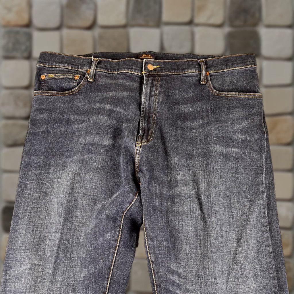 Polo Ralph Lauren Polo Ralph Lauren Jeans Men 44 Relaxed Straight Denim Blue 5-Pocket Logo Belt Loop Stretch Cotton Spandex HS Size US XXL / EU 58 / 5 - 1 Thumbnail