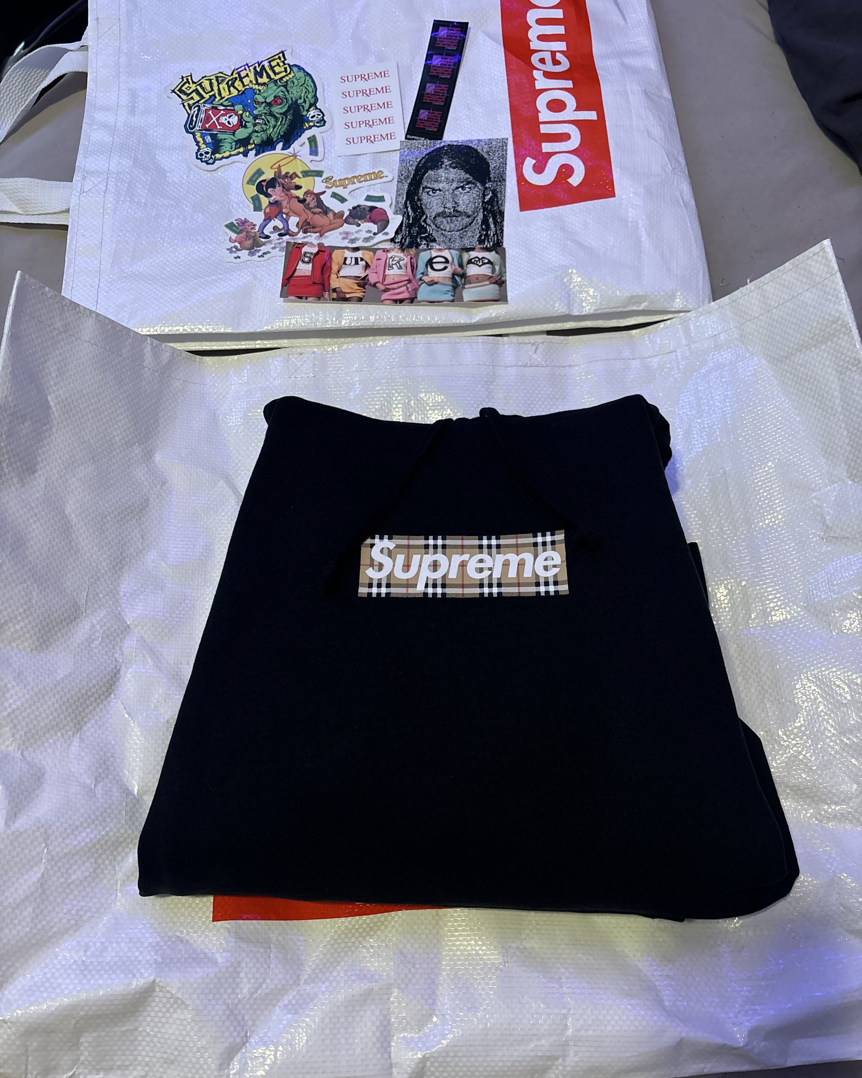 Supreme Burberry Box Logo | Grailed