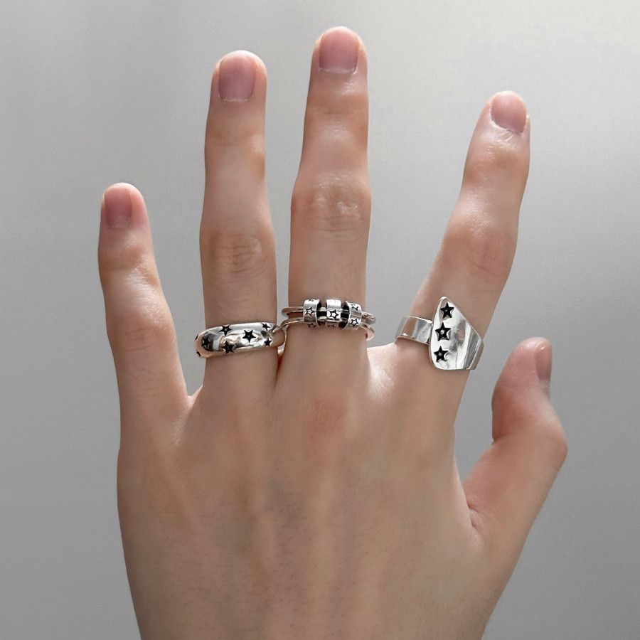 Jewelry New Design Jewelry Rings Open Size Chrome Ring (Size 7-13) Size ONE SIZE - 5 Thumbnail