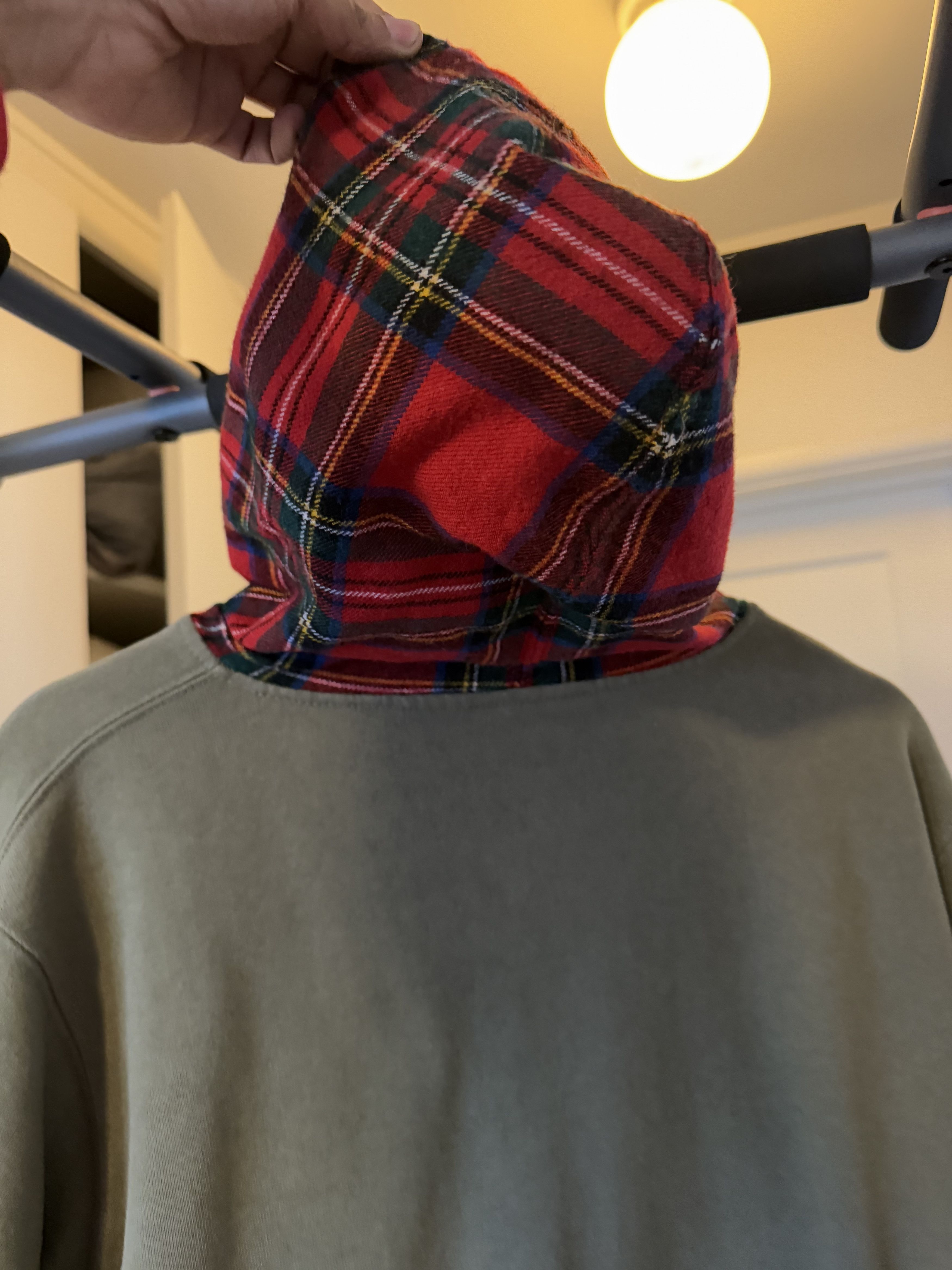Comme des Garcons × Supreme Supreme X Comme Des Garcon Plaid Hoodie Size US M / EU 48-50 / 2 - 3 Thumbnail
