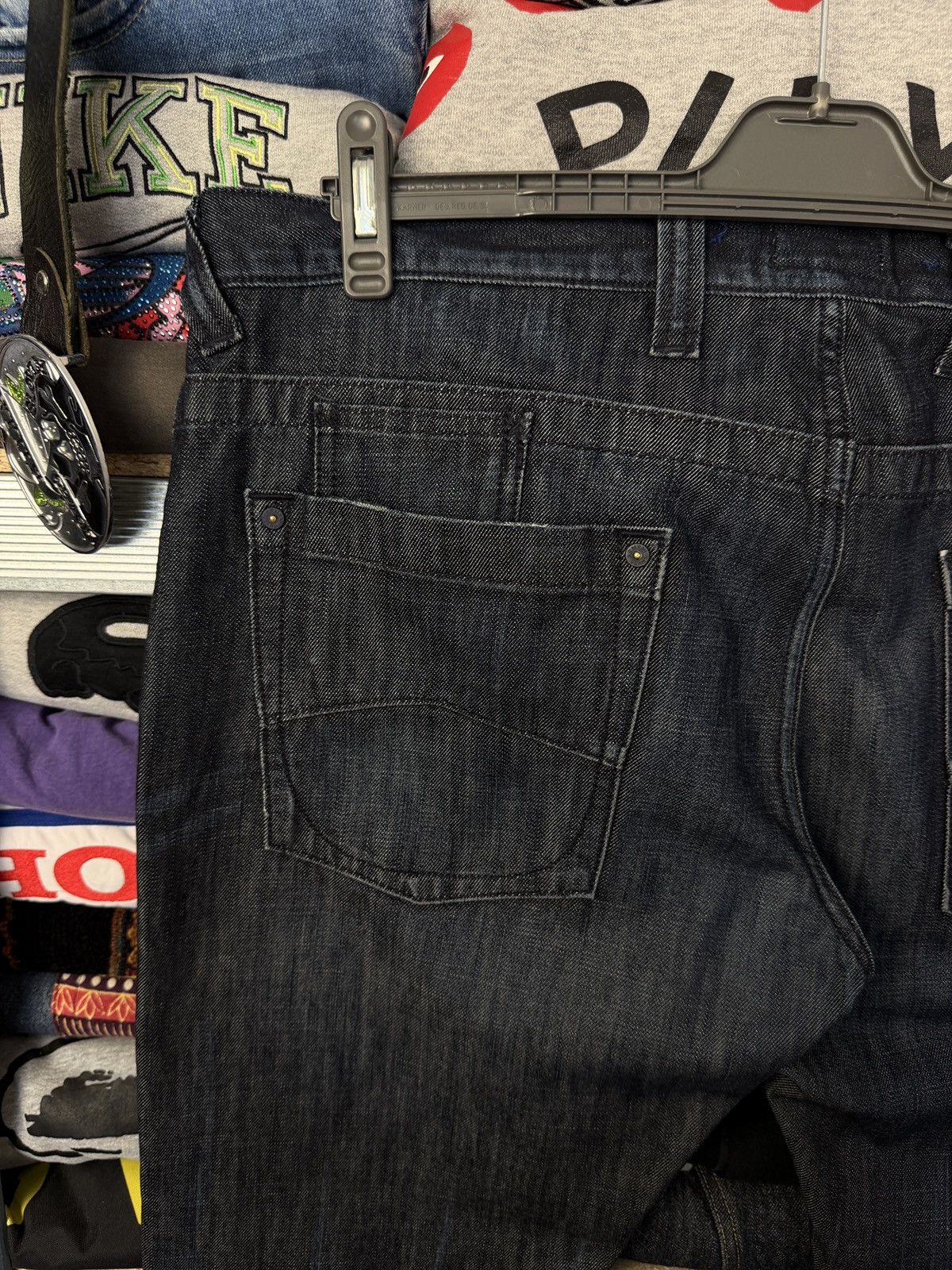 Armani Vintage Armani Jeans Distressed Y2k Fire Jeans Pants Size US 38 / EU 54 - 10 Thumbnail