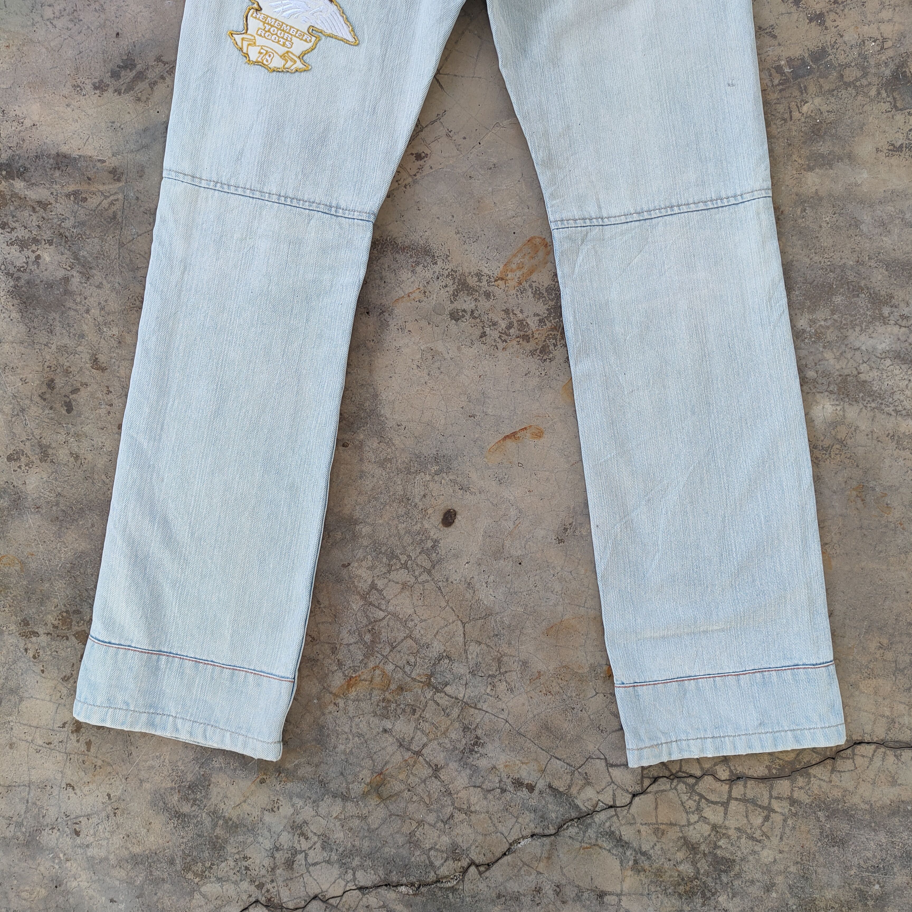 Vintage Gotcha patch light blue jeans pants