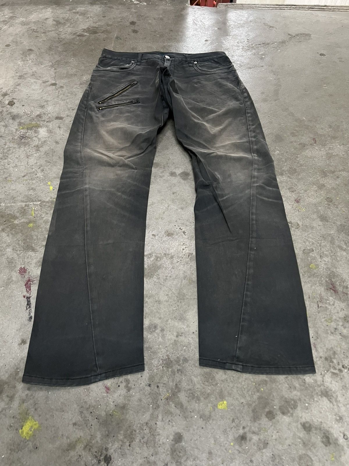 Designer × Japanese Brand × Vintage THRASHED🔥RAGEBLUE COTTON FADED PANT ZIPPER Size US 32 / EU 48 - 4 Thumbnail