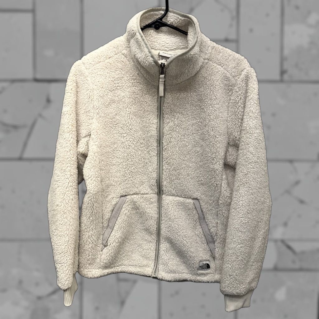 The North Face The North Face Womens Beige Full Zip Fleece Jacket Size M Polyester Size M / US 6-8 / IT 42-44 - 1 Thumbnail