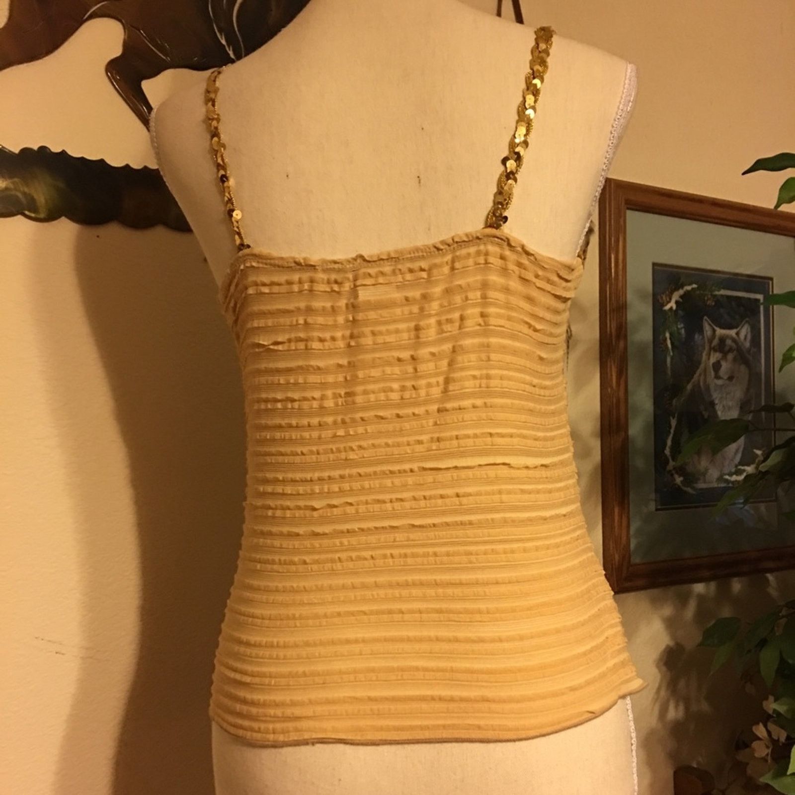 Other Lydee gold sequin textured camisole tank top M Size M / US 6-8 / IT 42-44 - 3 Thumbnail