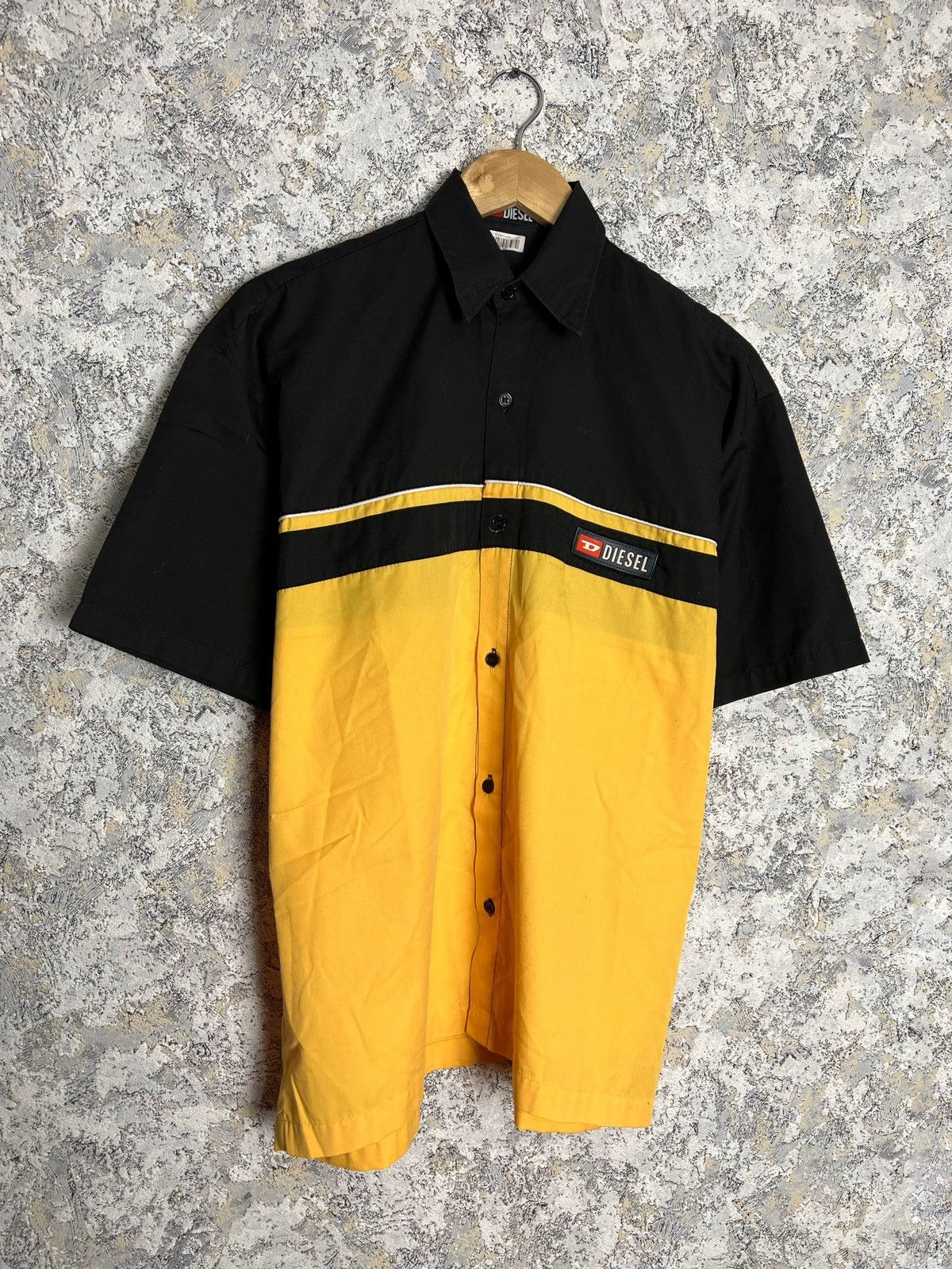 Diesel Diesel Vintage Button Up Shirt Shortsleeve Work Style Size US M / EU 48-50 / 2 - 1 Thumbnail