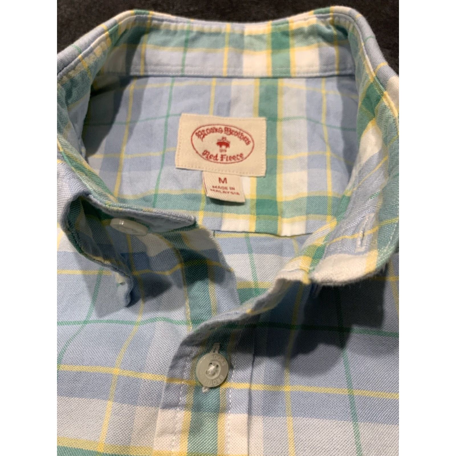 Brooks Brothers Brooks Brothers Red Fleece Plaid Button-Up Shirt Mens M Long Sleeve Cotton Multicolor Size US M / EU 48-50 / 2 - 4 Thumbnail