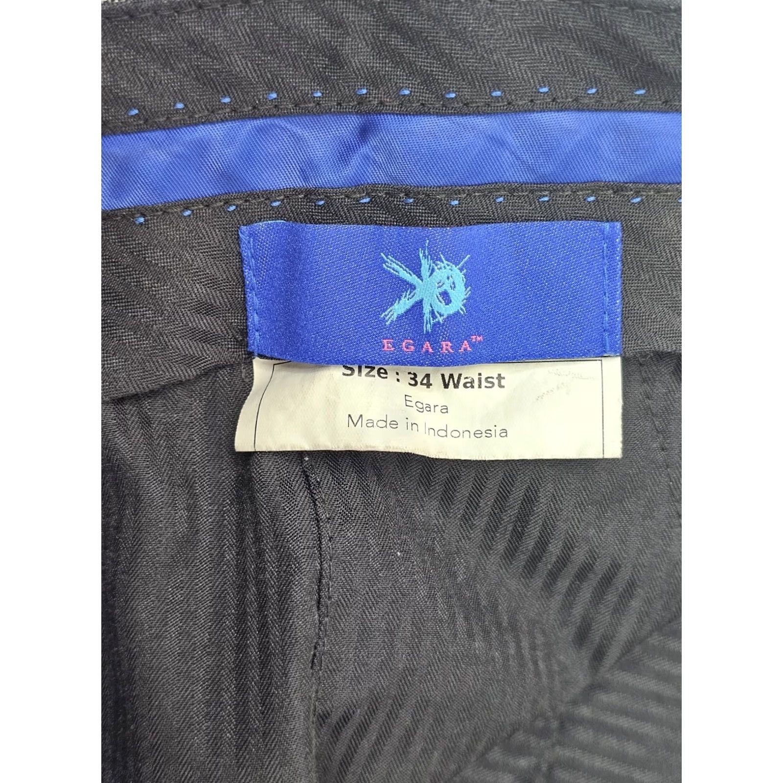 Egara Egara 100% Wool Heathered Gray Suit Dress Pants Men 34 x 29 Flat Front EUC Clothing & Accessories Size 34R - 7 Thumbnail