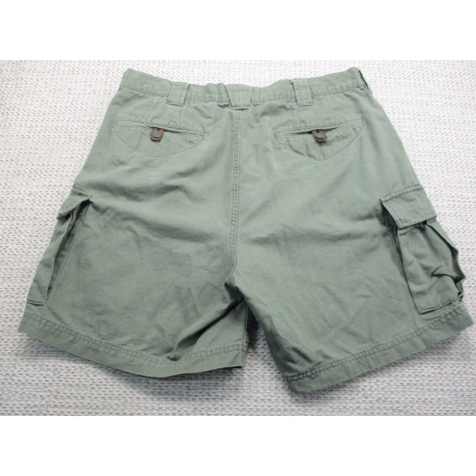 Vintage VINTAGE Dick Idol Relaxed Cargo Shirt Mens 36 Hunting Hiking Outdoors Green Cotton Canvas Pocket Cargo Mens Size US M / EU 48-50 / 2 - 3 Thumbnail
