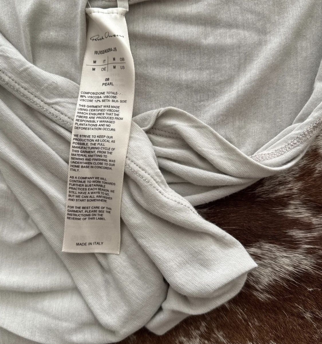 Rick Owens Level Tee Shirt Gethsemane F/W 2021 Size US M / EU 48-50 / 2 - 5 Thumbnail
