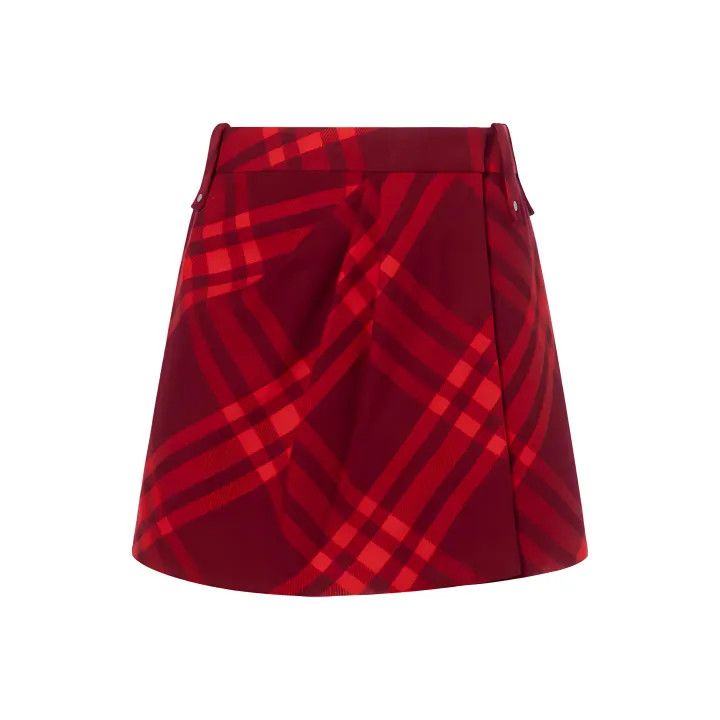Burberry Burberry FW23 Plaid Pleated Casual Skirt 0079 Size 23" - 1 Thumbnail