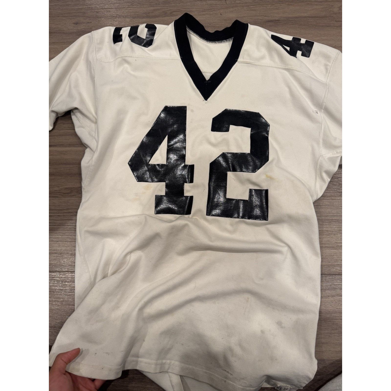 Powers Supply 1950s Powers Athletics football jersey number 42 Size 44 Size US L / EU 52-54 / 3 - 4 Thumbnail