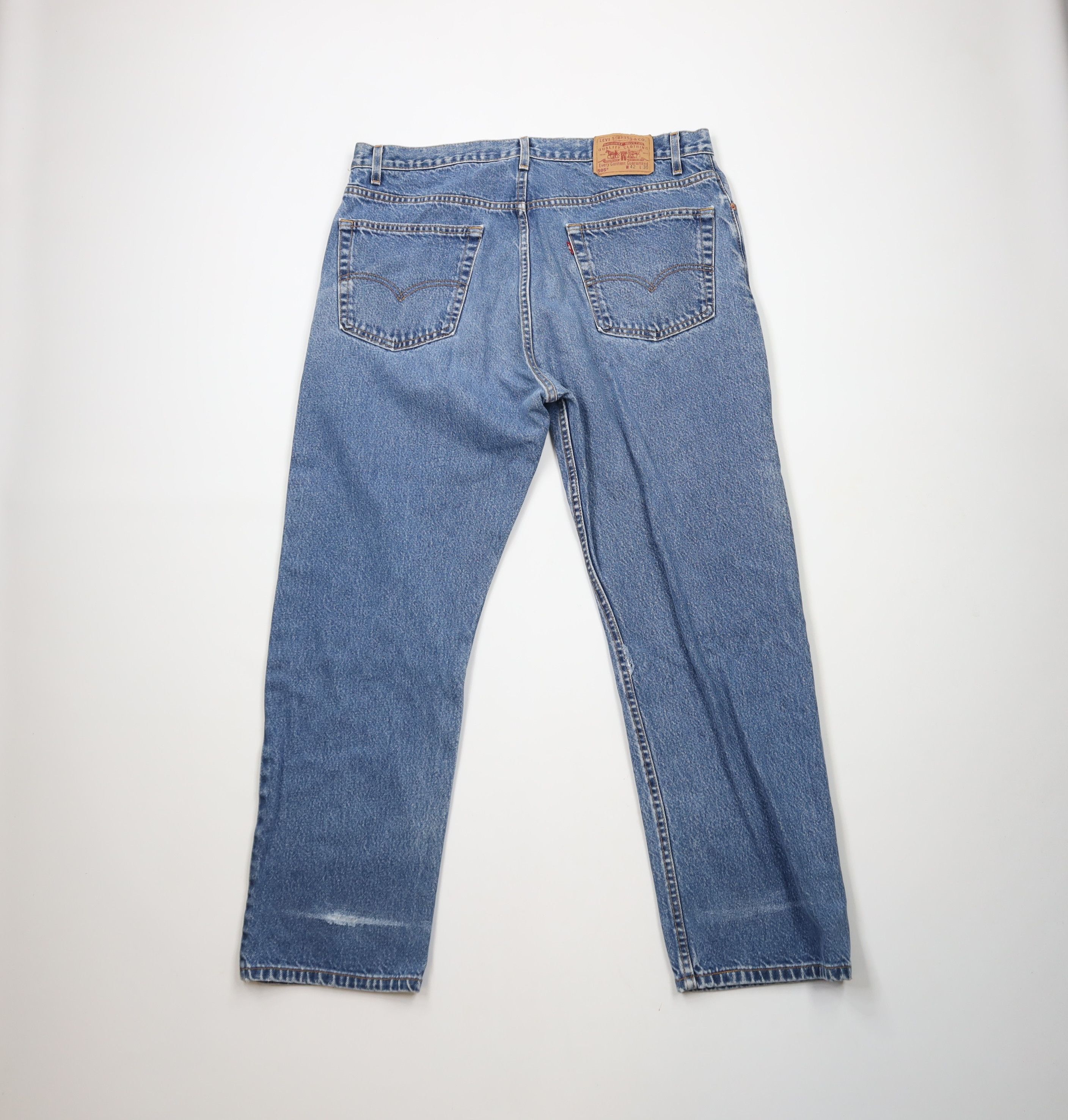 Levi's × Vintage Vintage Y2K 2001 Levis 505 Straight Leg Denim Jeans USA Size US 38 / EU 54 - 12 Thumbnail