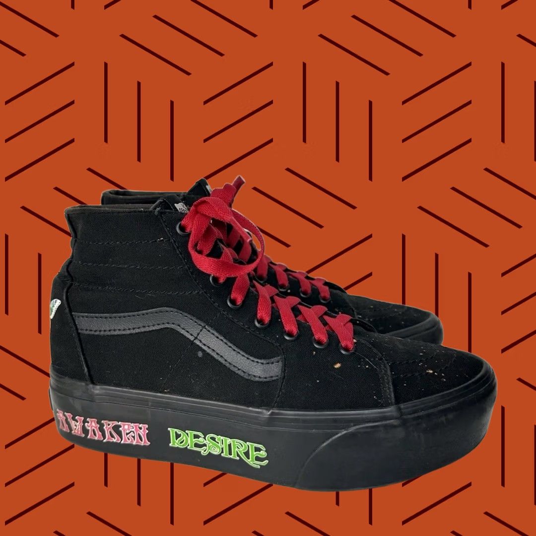 Vans VANS Sk8-Hi Tapered Morph Stackform Glow in the Dark Blackout Size 9.5 Women Sneakers Canvas Multicolor 90s Theme Womens Size US 10 / IT 40 - 1 Thumbnail