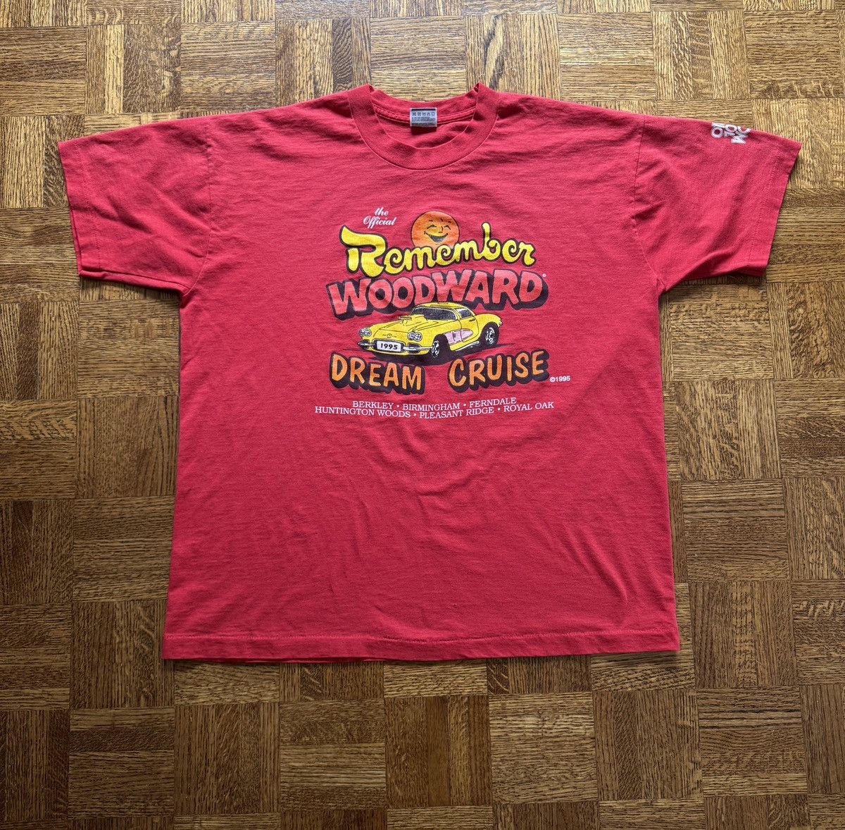 Vintage Vintage 90s Detroit Woodward Dream Cruise Graphic Tee Size US XL / EU 56 / 4 - 1 Thumbnail