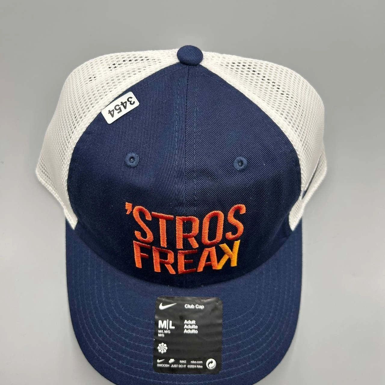 Nike Houston Astros x Nike Club Trucker Hat Men M-L Strap Back Size ONE SIZE - 8 Thumbnail