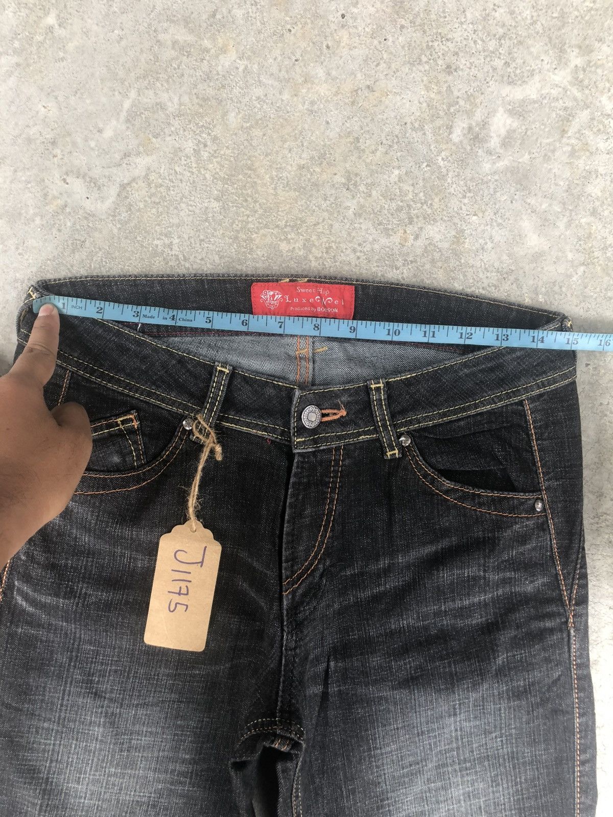 If Six Was Nine Japanese Bobson Flared Jeans Distressed Size US 29 - 17 Thumbnail