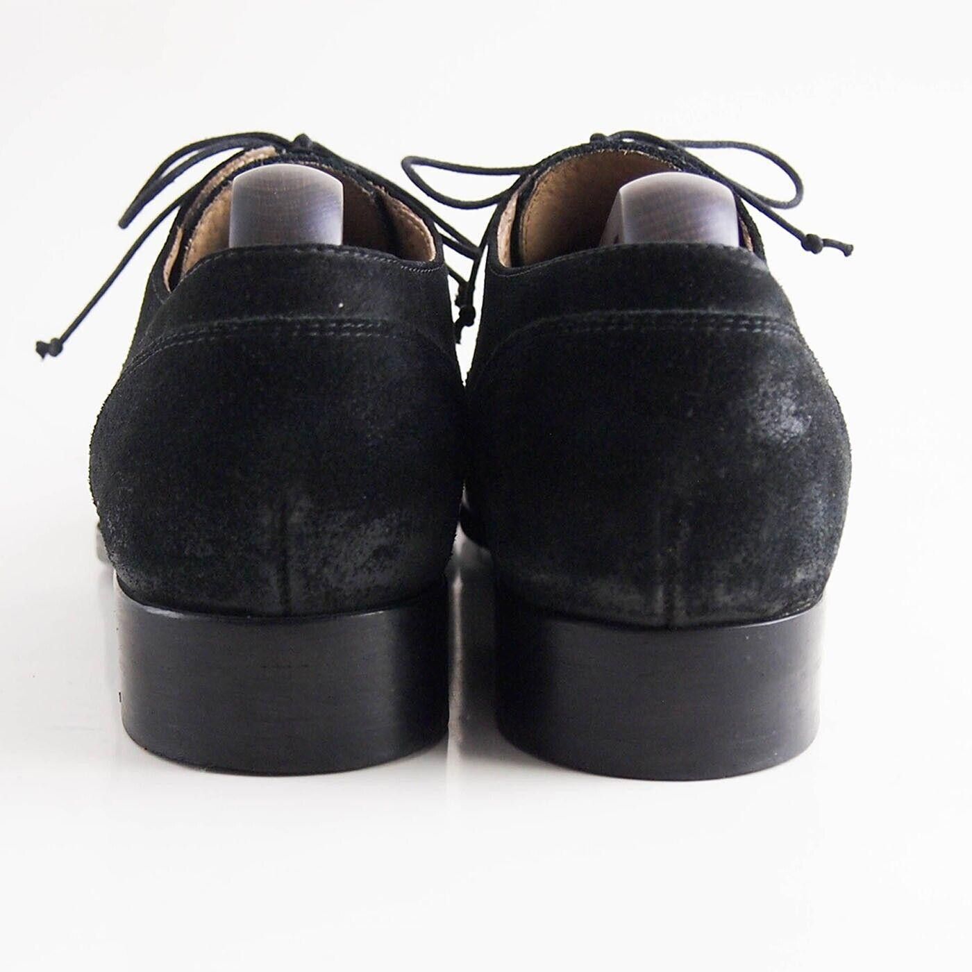 Buttero Buttero Cap Toe Ofords Black Waxed Suede Mens US 10 EU 43 Size US 10 / EU 43 - 6 Thumbnail