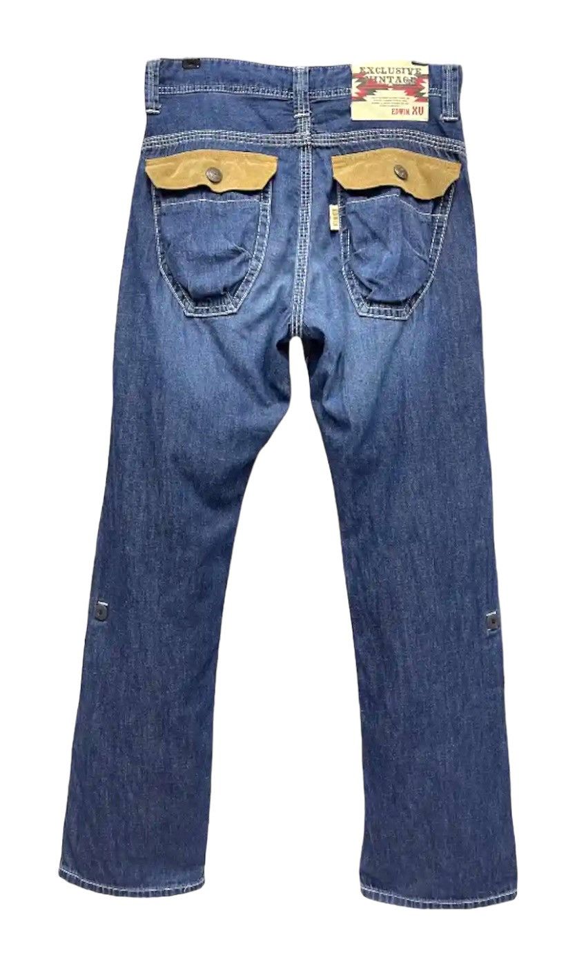 Edwin × Japanese Brand × Vintage EDWIN XV Relaxed Drawstring Bush Pants Yohji Yamamoto Style Size US 31 - 3 Thumbnail