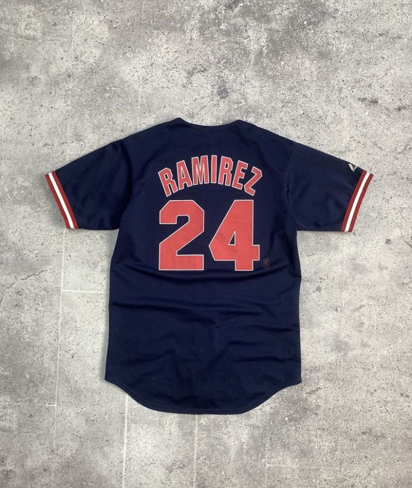 Vintage Majestik Vintage Boston Red Sox Ramirez 24 Red Jersey Tee Size US M / EU 48-50 / 2 - 7 Thumbnail