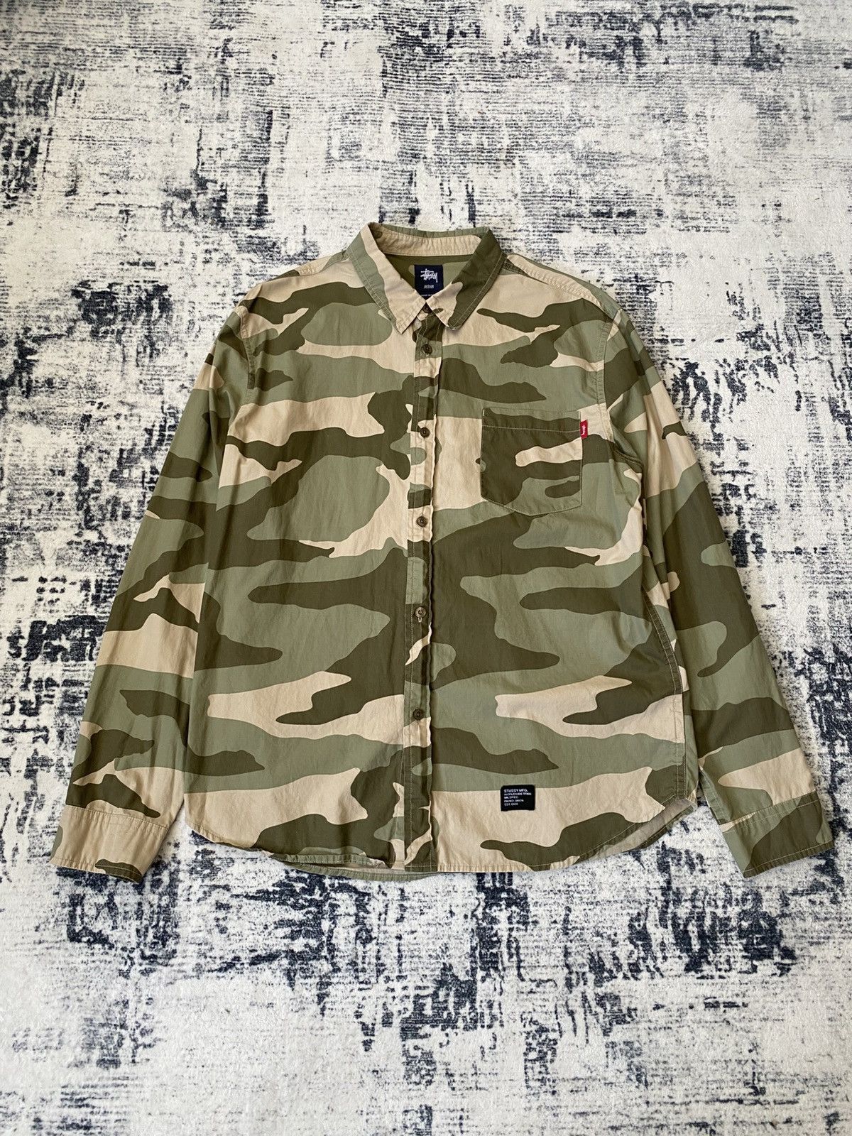 Stussy Stussy Desert Camo Button Down Shirt L/S Y2K Size US M / EU 48-50 / 2 - 1 Thumbnail