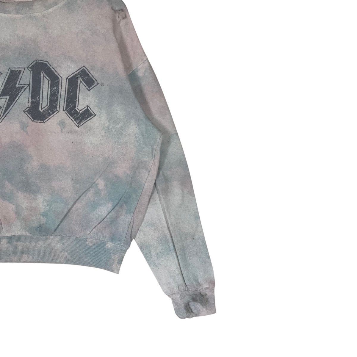 AC/DC Vintage Rock Band ACDC Tie Dye Pullover Jumper Sweatshirt Size US L / EU 52-54 / 3 - 4 Thumbnail