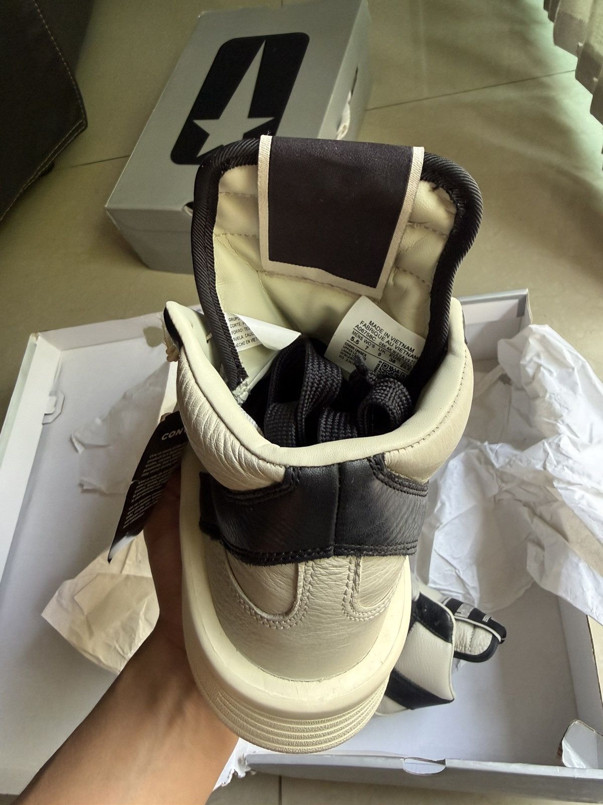 Converse × Rick Owens Drkshdw Rick owens x converse UNDER Size US 5.5 / EU 38 - 3 Thumbnail