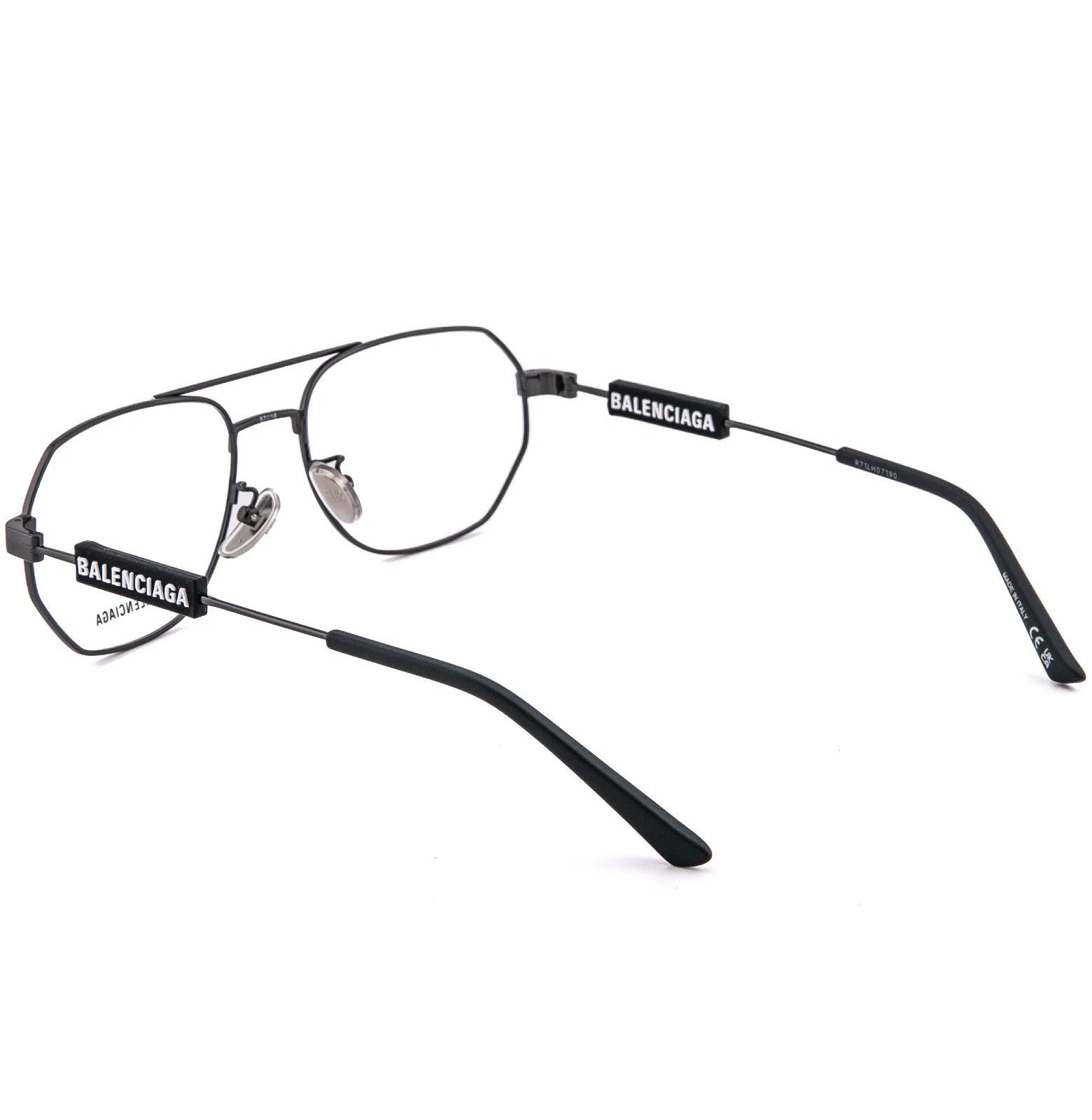 Balenciaga BALENCIAGA TAG 0117 Black Unisex Eyeglass BB0117O 001 Size ONE SIZE - 3 Thumbnail