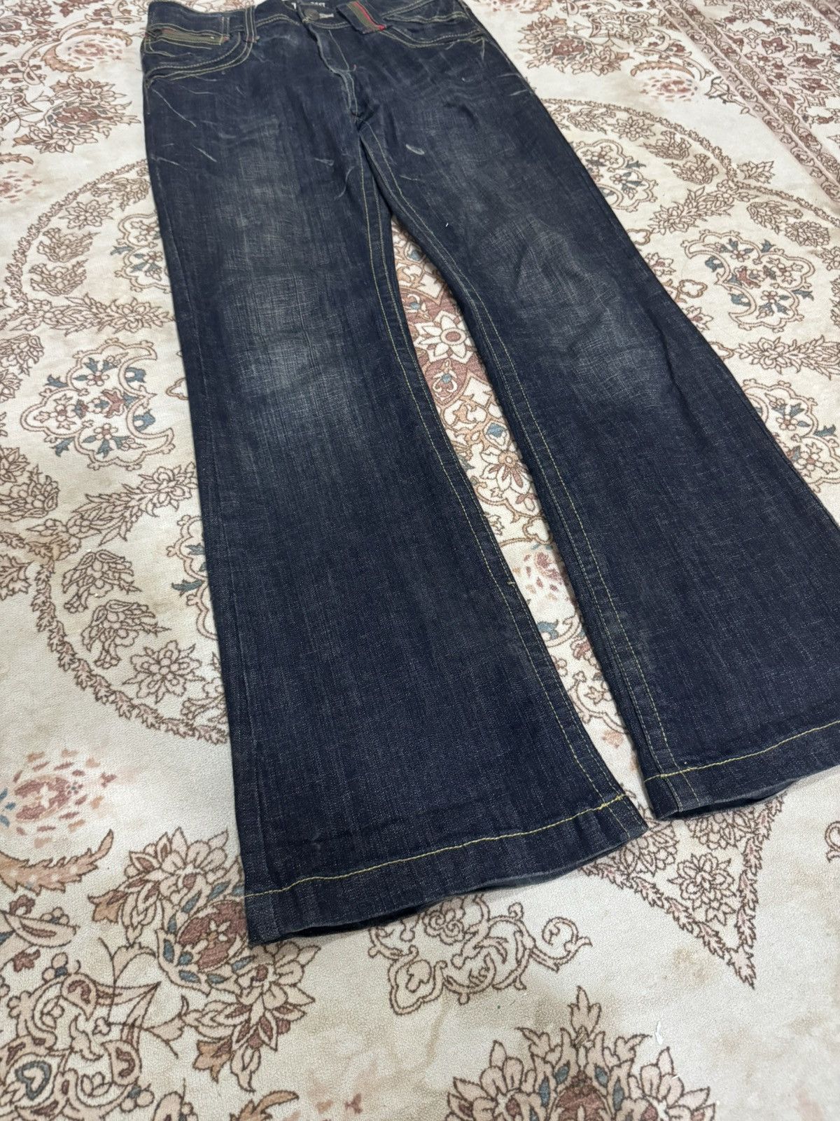 If Six Was Nine × Japanese Brand × Vintage Vintage Wavelist Flare Bootcut Jeans Size US 31 - 2 Thumbnail