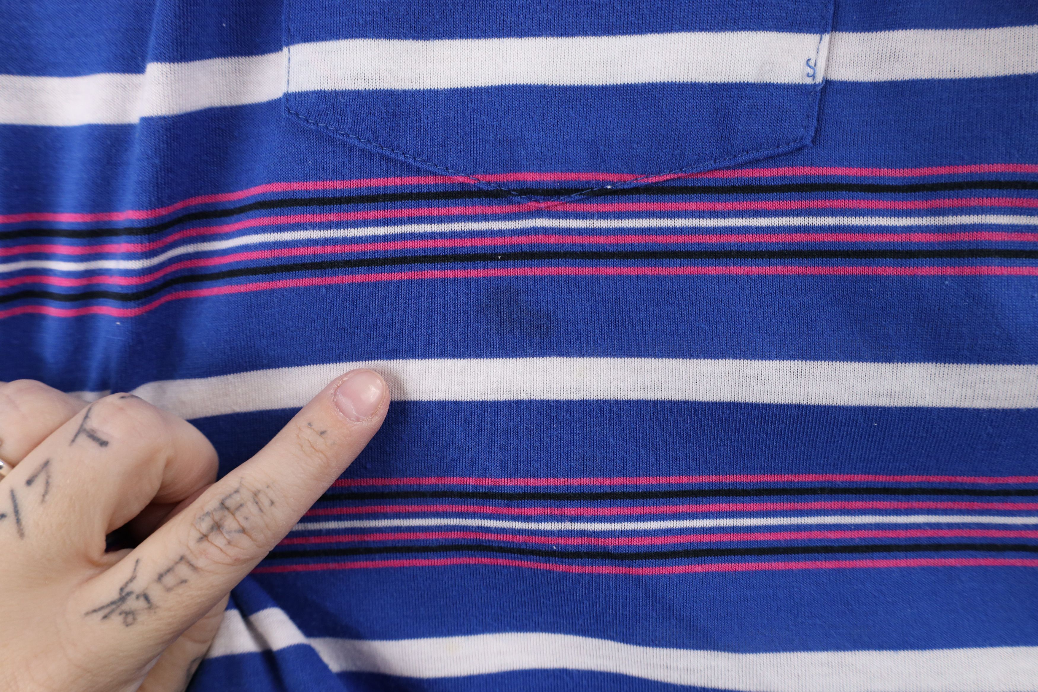Vintage Vintage 70s Streetwear Striped Knit Collared Golf Polo Shirt Size US M / EU 48-50 / 2 - 4 Thumbnail