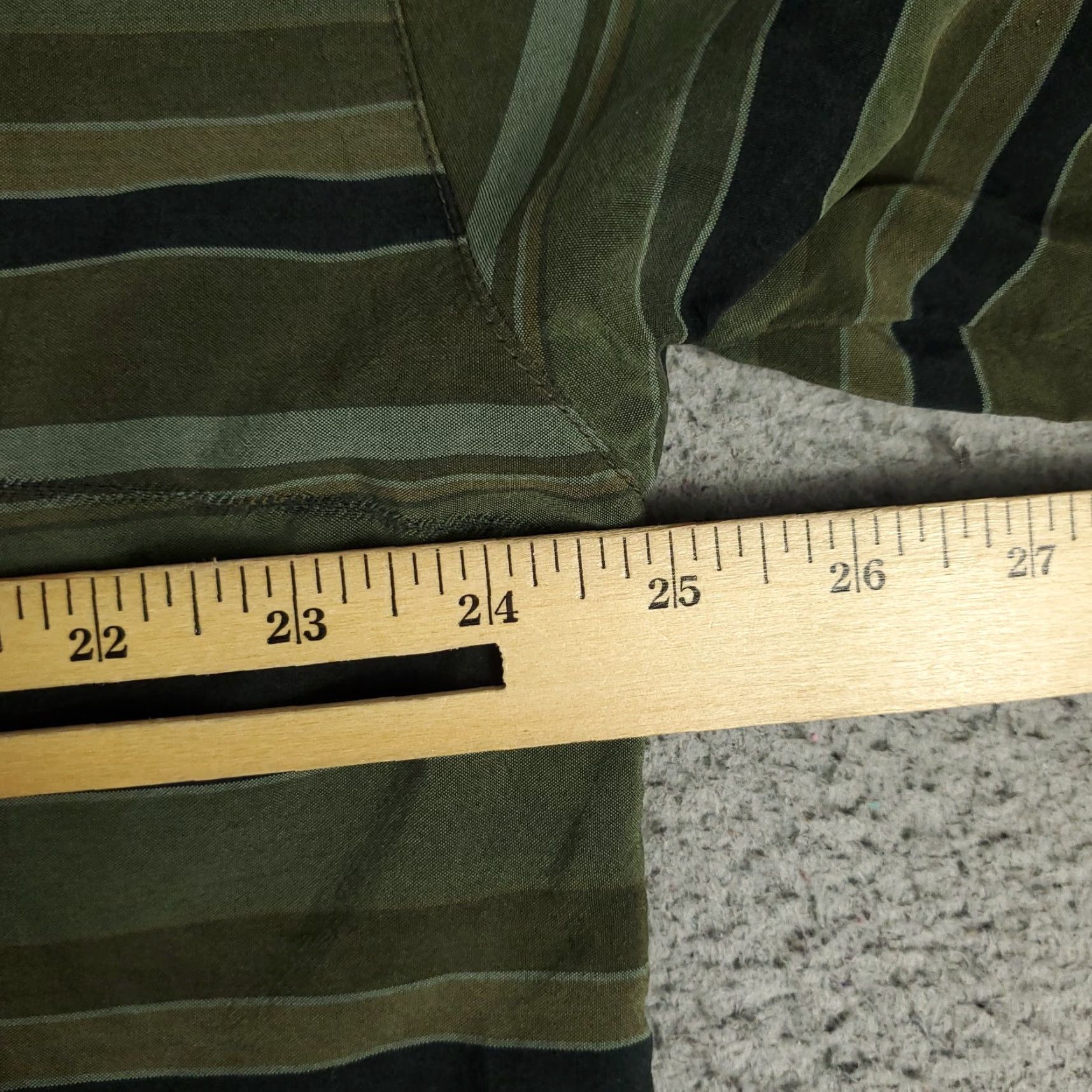Tommy Bahama Tommy Bahama Shirt Mens XL Green Striped Silk Hawaiian Button Up Short Sleeve Size US XL / EU 56 / 4 - 6 Thumbnail
