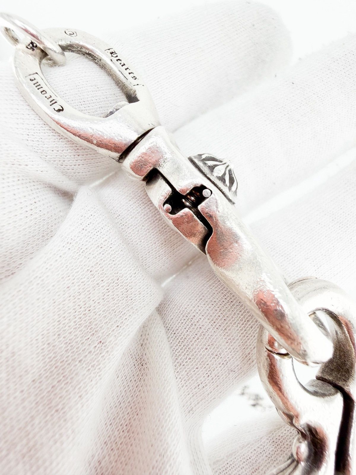 Chrome Hearts RARE! Chrome Hearts Wallet Chain Double Lobster Cross Ball Size ONE SIZE - 9 Thumbnail