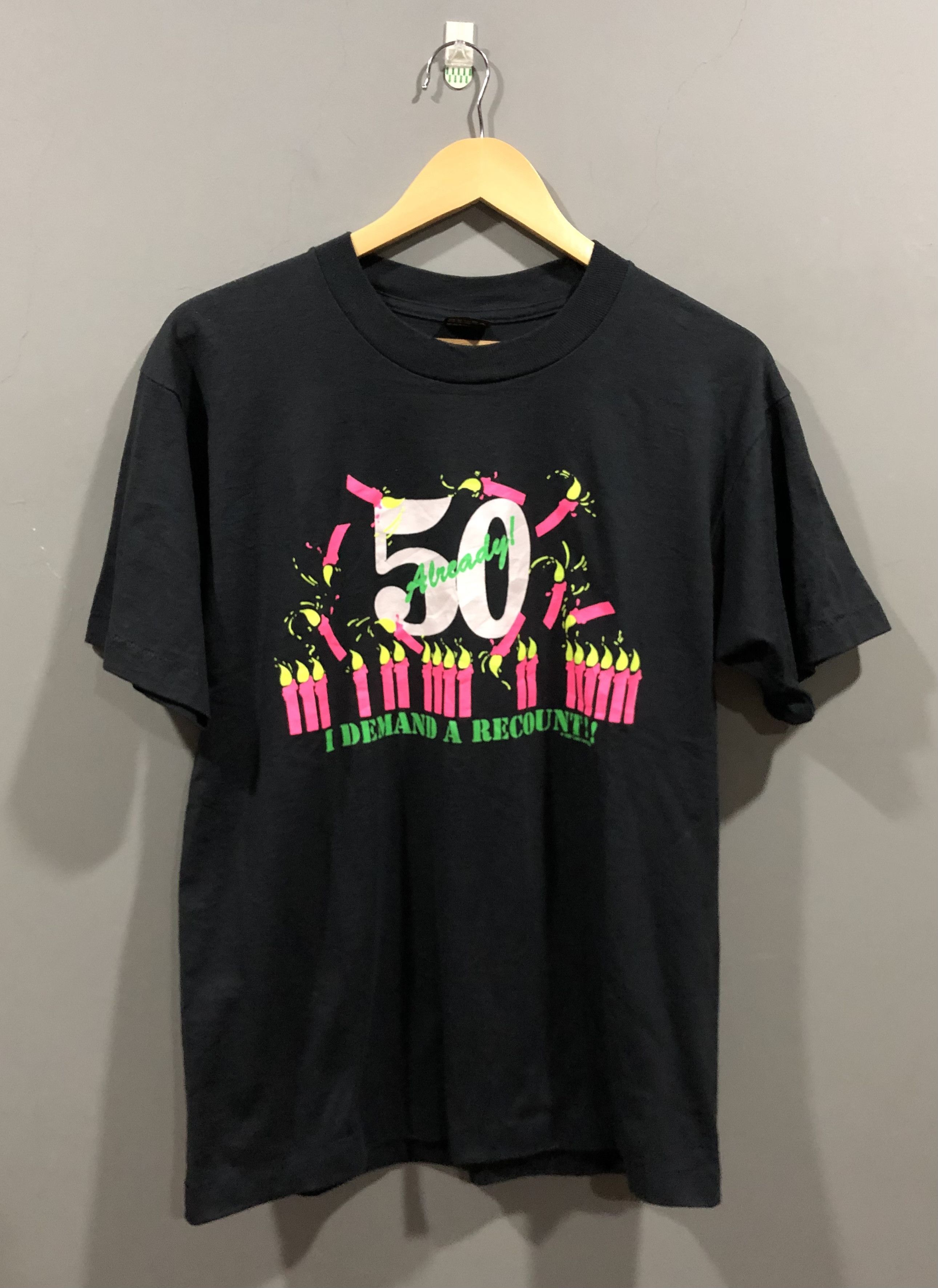 Vintage Vintage 90s I Demand A Recount Funny Art Wording Tshirt Size US L / EU 52-54 / 3 - 1 Thumbnail
