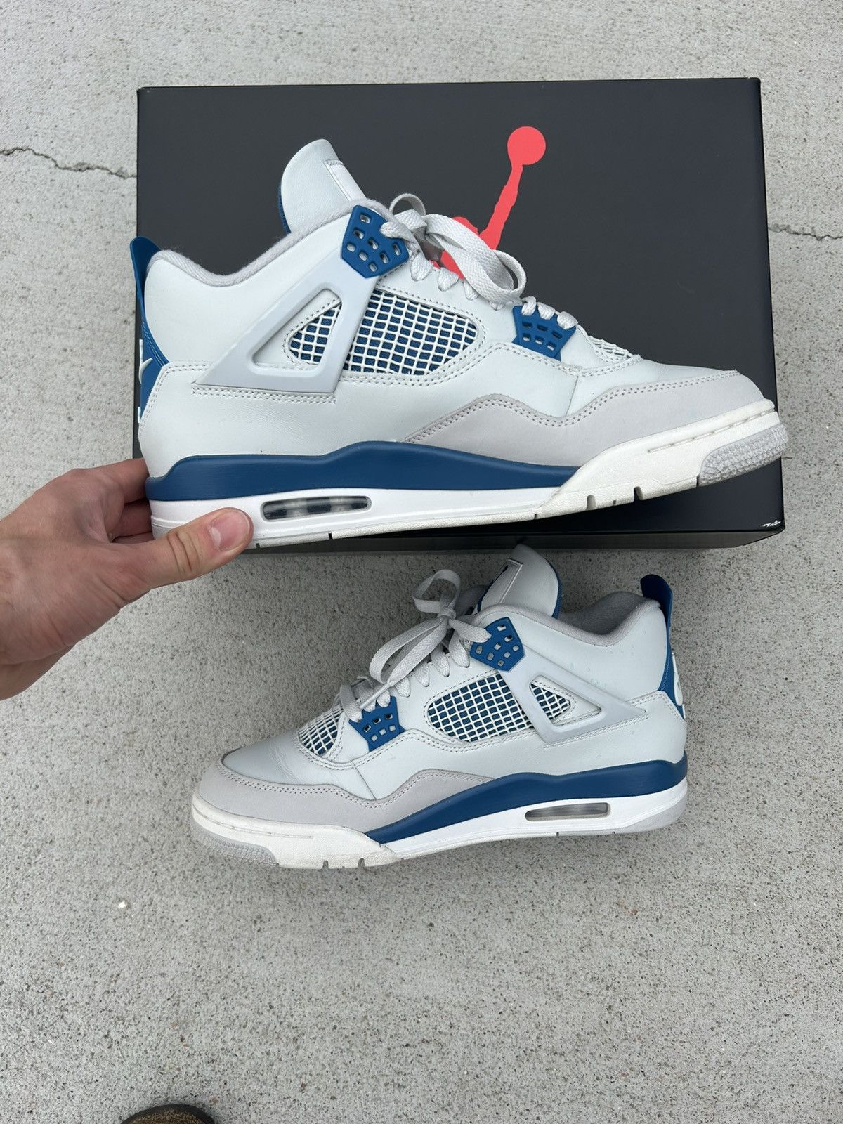 Jordan Brand Jordan 4 Retro Military Blue Size US 10 / EU 43 - 5 Thumbnail