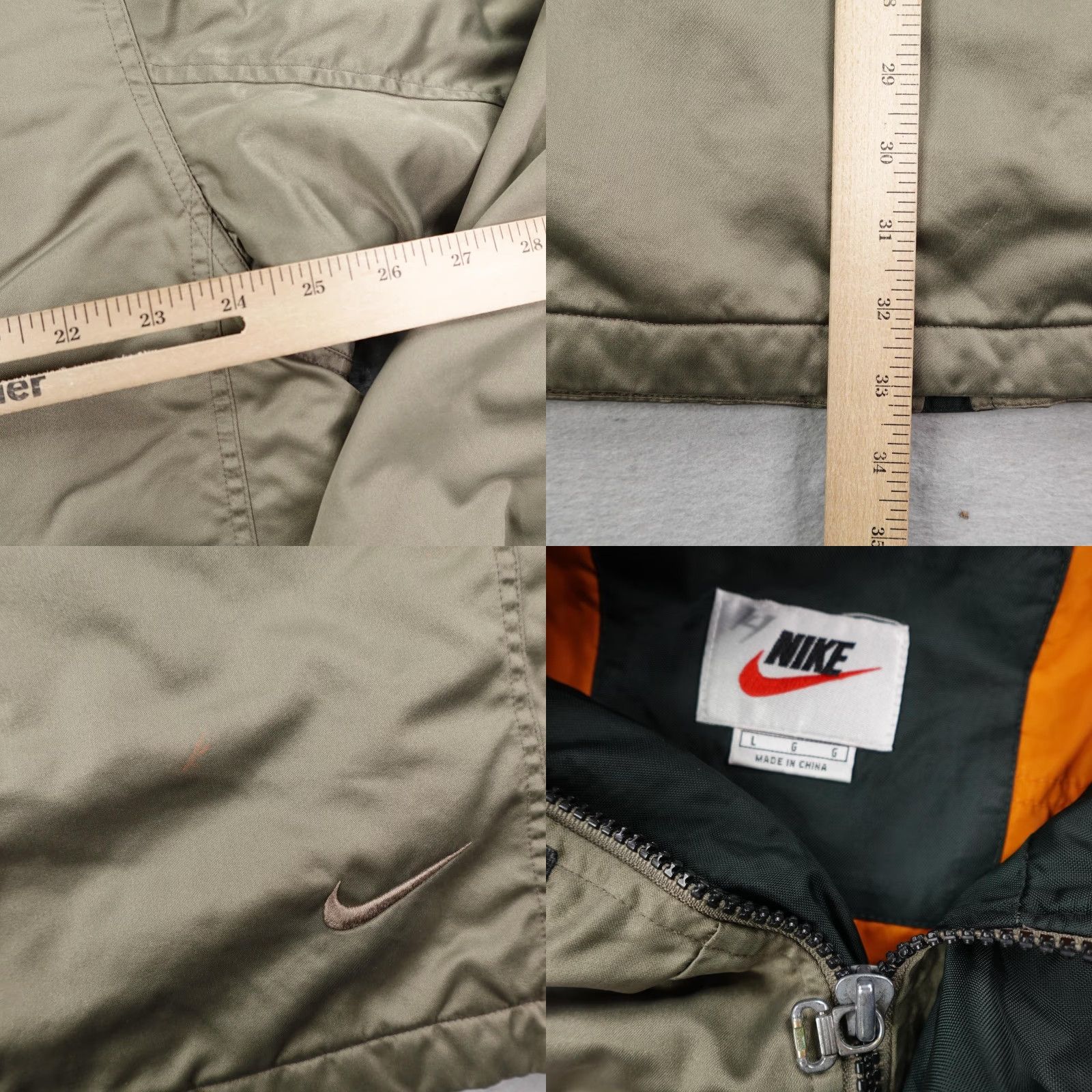 Nike VINTAGE Nike Jacket Men Large Green Insulated Parka Coat 4 Pocket Zip Up 90s Y2K Size US L / EU 52-54 / 3 - 8 Thumbnail