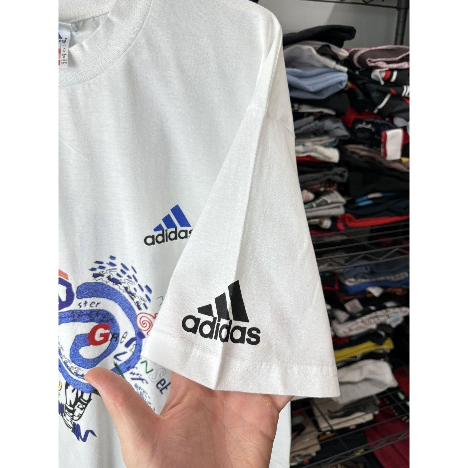 Adidas 💥Rare! Vintage 90’s Adidas Marathon T Shirt Retro Size US M / EU 48-50 / 2 - 7 Thumbnail