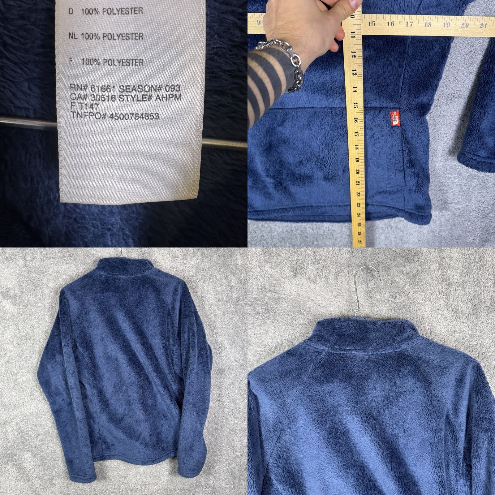 The North Face The North Face Jacket Women M Mossbud Fur 1/4 Zip Pullover AHPM Vintage 1993 Sweater Size M / US 6-8 / IT 42-44 - 8 Thumbnail