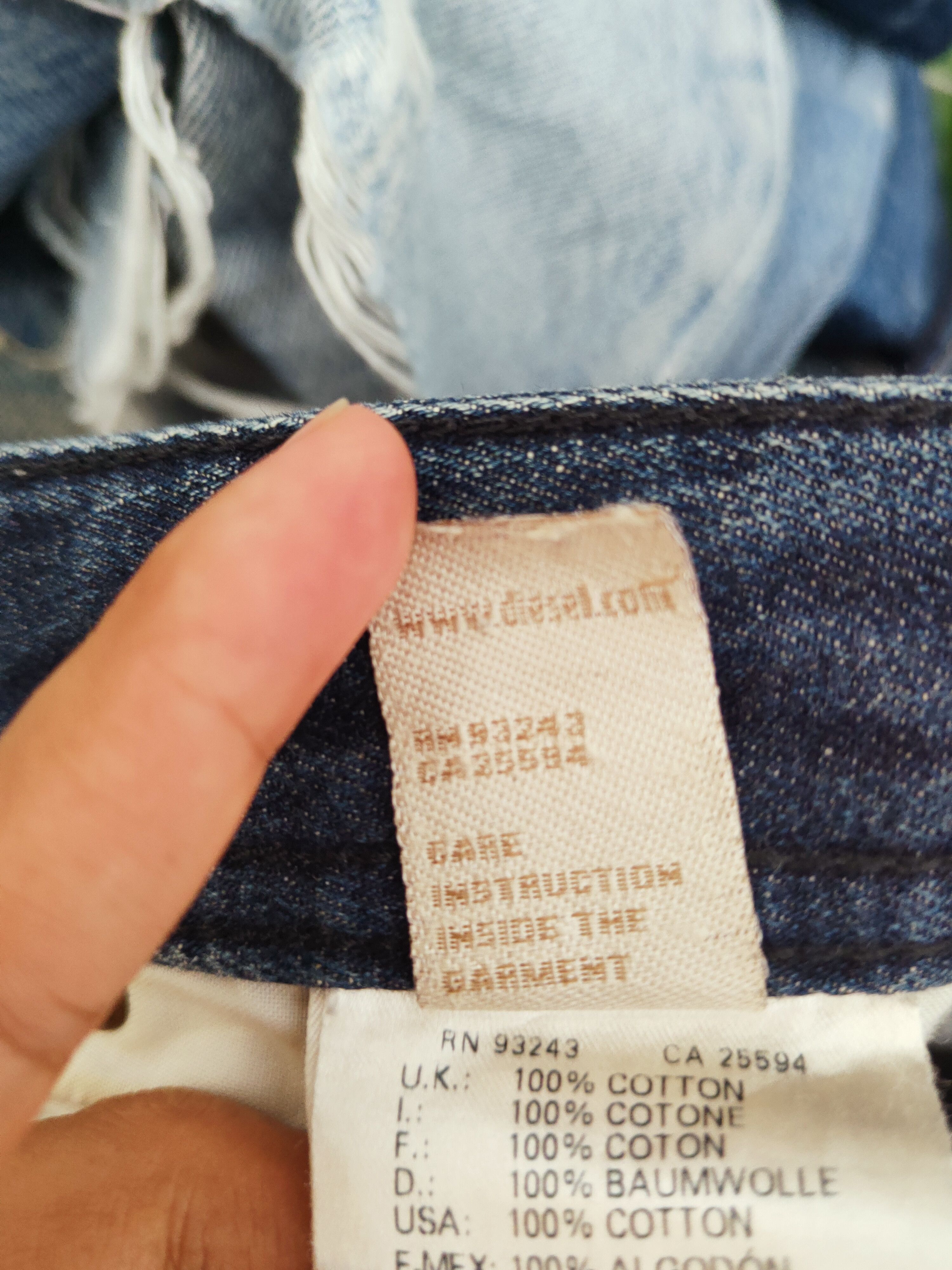 Diesel Diesel Dark Blue Distressed Ripped Jeans #S2703 Size US 30 / EU 46 - 18 Thumbnail