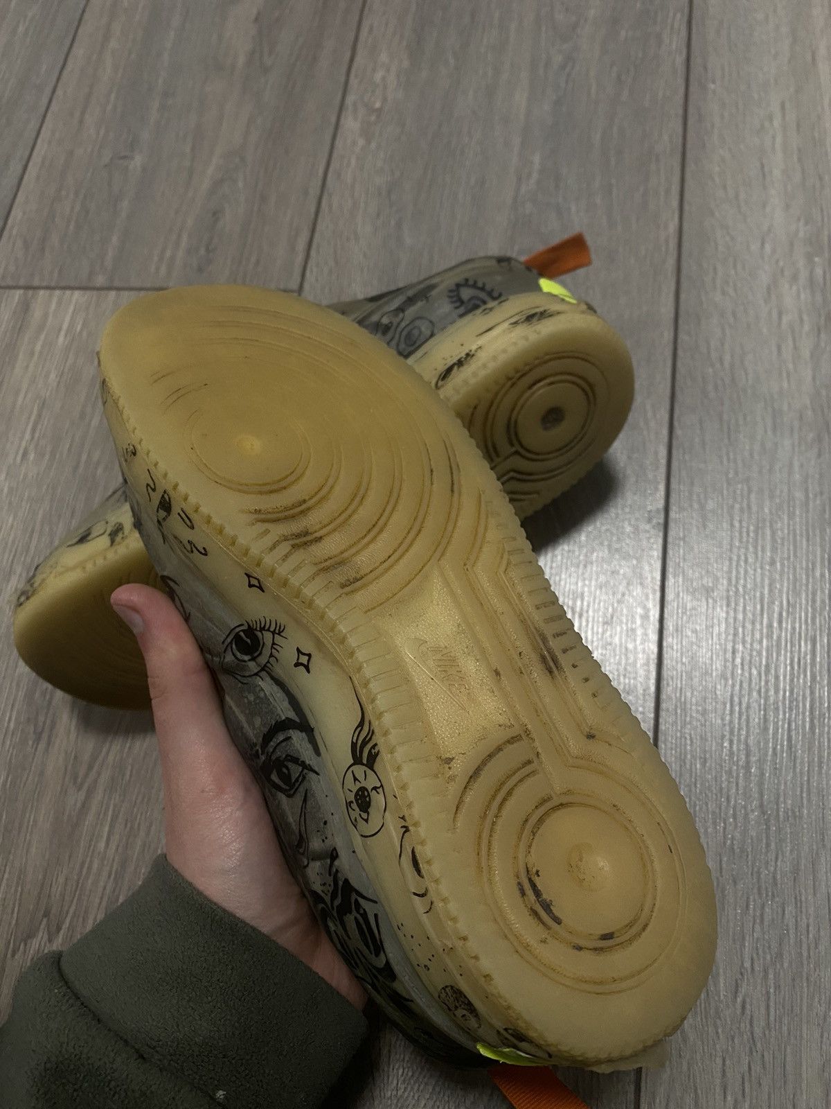 Nike Nike Air Force 1 Low Experimental Sneakers Swoosh Rare Hype Size US 5.5 / EU 38 - 15 Thumbnail