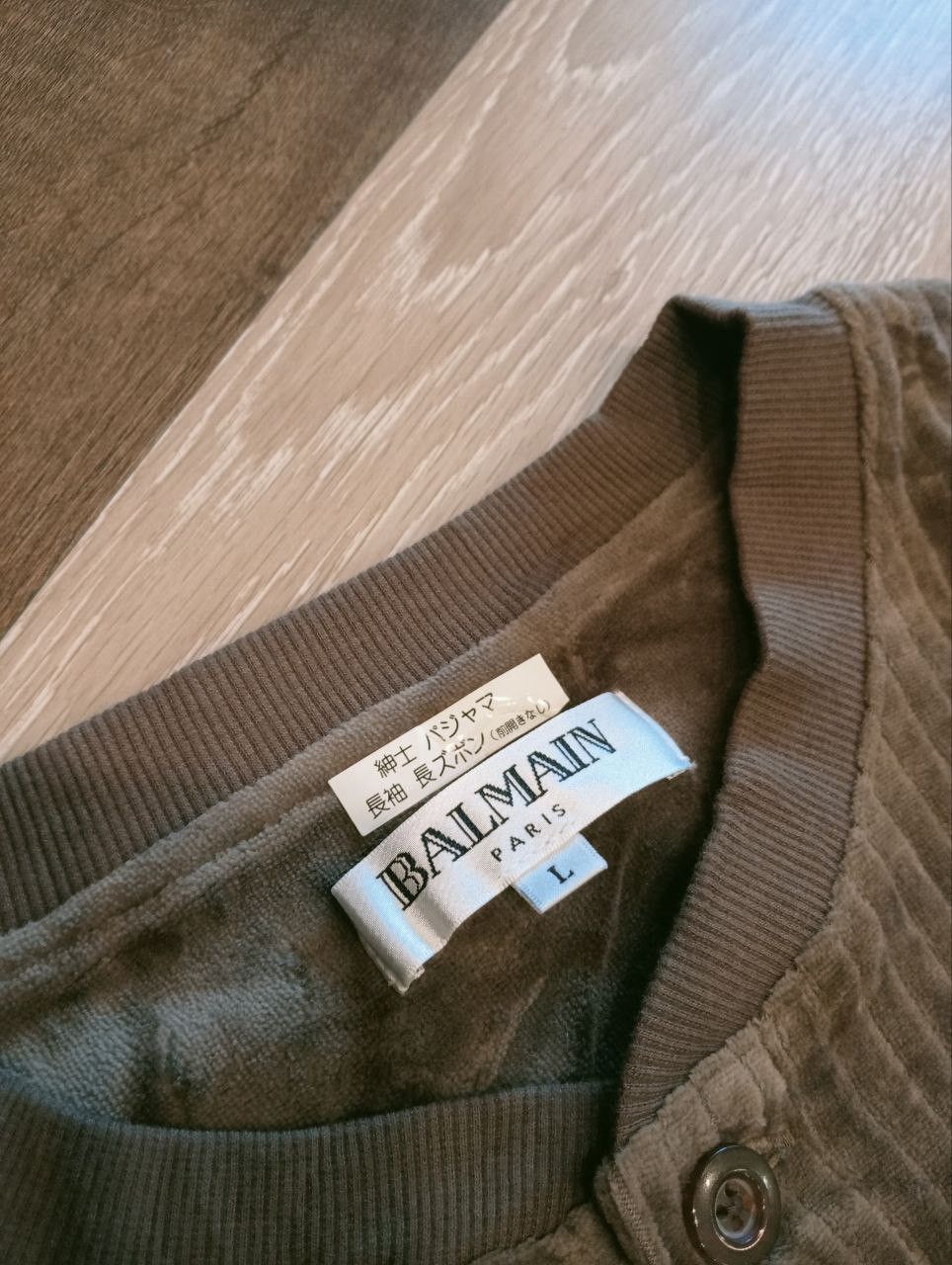 Balmain VINTAGE BALMAIN PARIS VELVET SWEATSHIRT Size US L / EU 52-54 / 3 - 3 Thumbnail