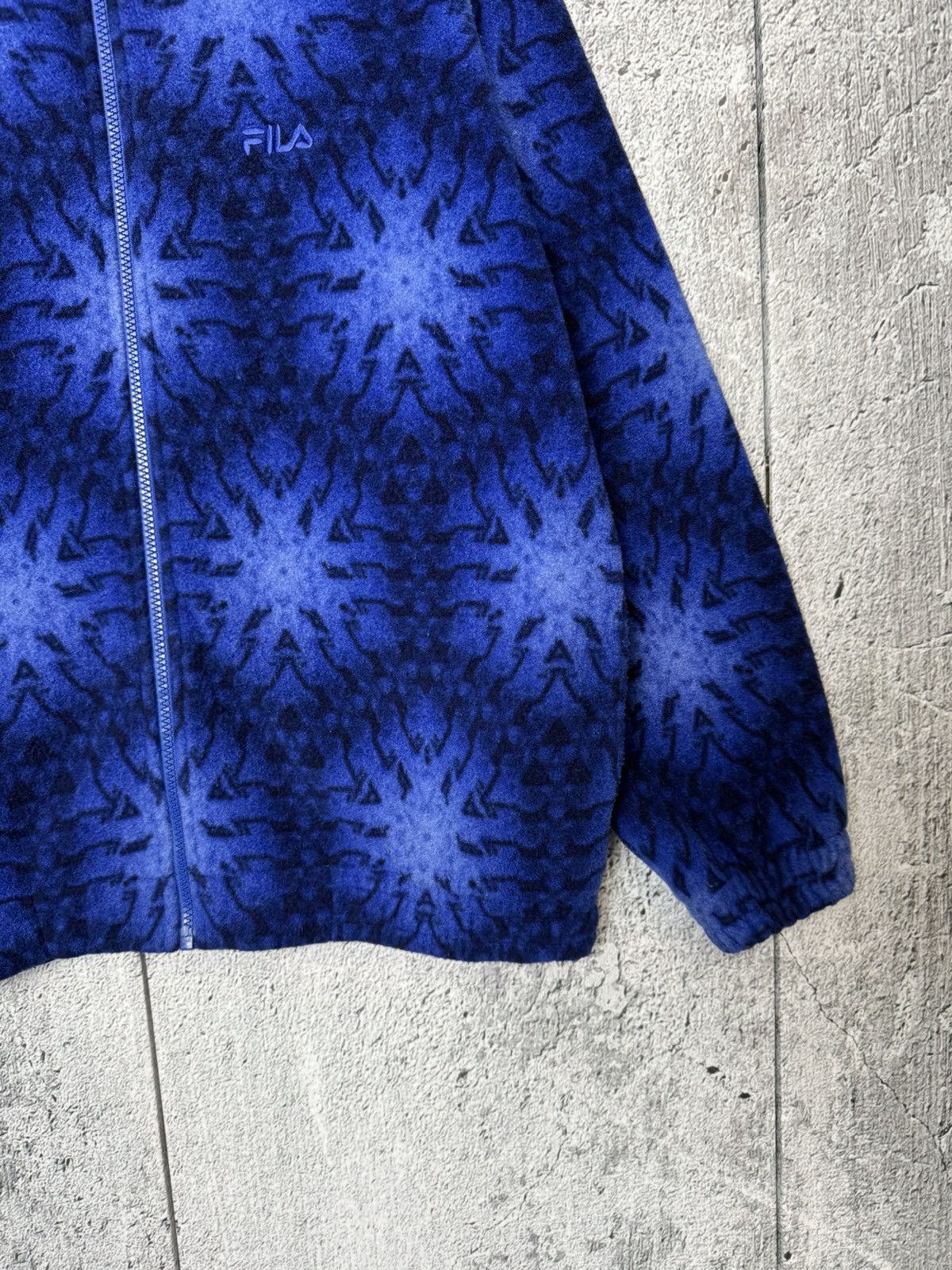 Fila Vintage FILA Abstract Pattern Fleece Jacket Made in Italy Size US L / EU 52-54 / 3 - 5 Thumbnail